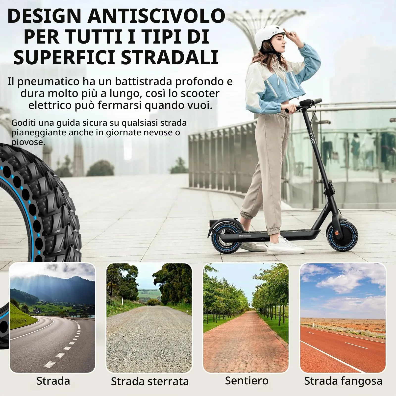 BANGTING Pneumatici Piene per Monopattino Elettrico 10x2.50-6.5 (60/70-6.5), per Segway Ninebot Max G2, G30, G30D, G30E, G30LP, G30D II, G30 Max, Blu (2 Pezzi) - immagine 7