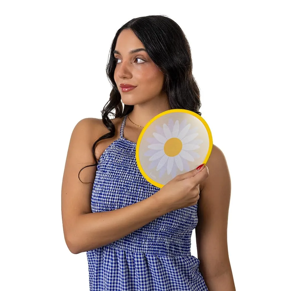 Fisura Ventaglio Rotondo Pieghevole 20 cm, Margarita - immagine 5