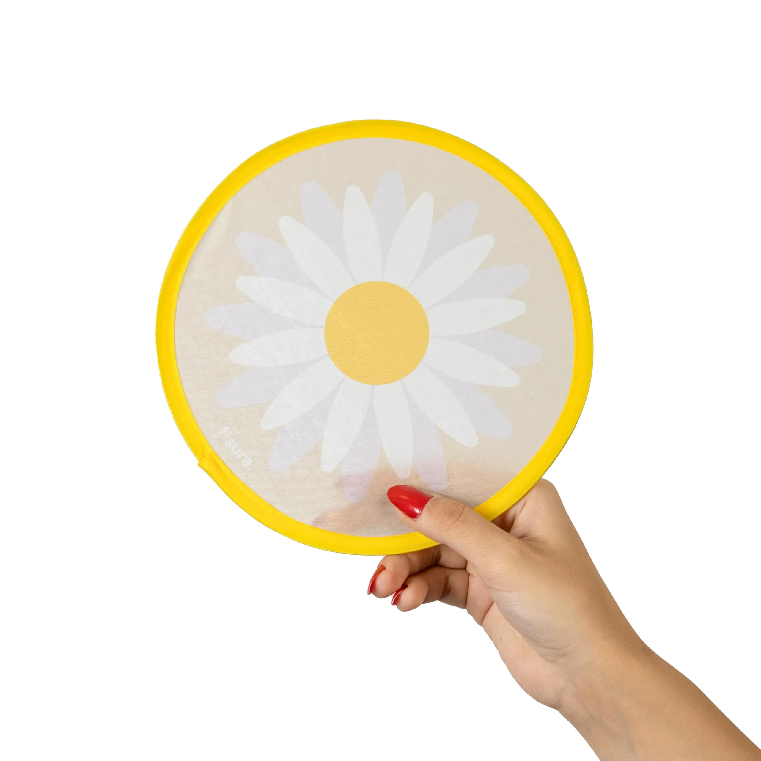 Fisura Ventaglio Rotondo Pieghevole 20 cm, Margarita - immagine 6