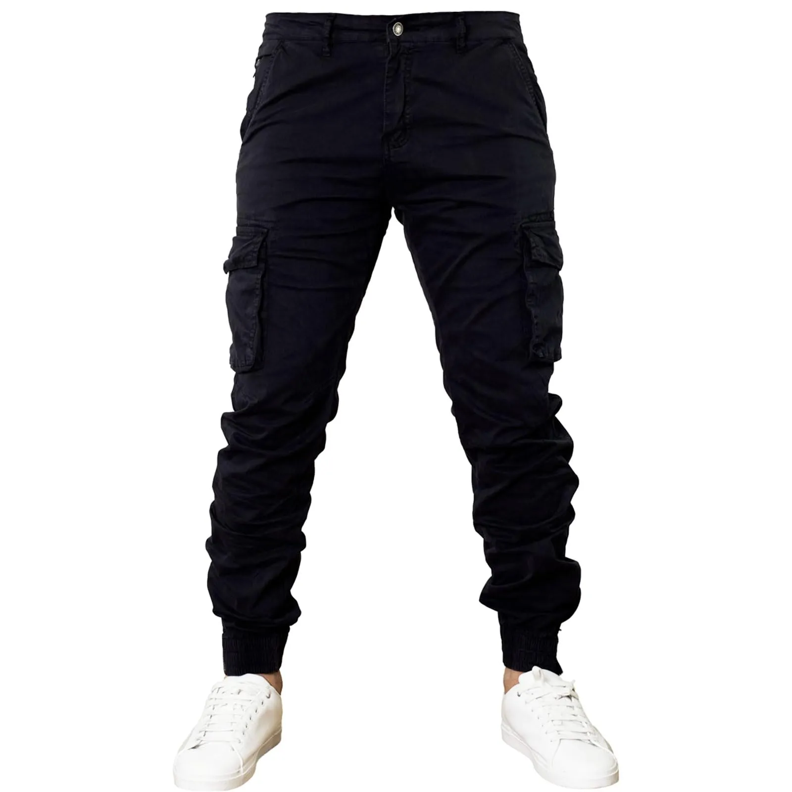 Toocool Pantaloni Cargo Militari Uomo in Cotone G6538 Nero Taglia 48 - immagine 1