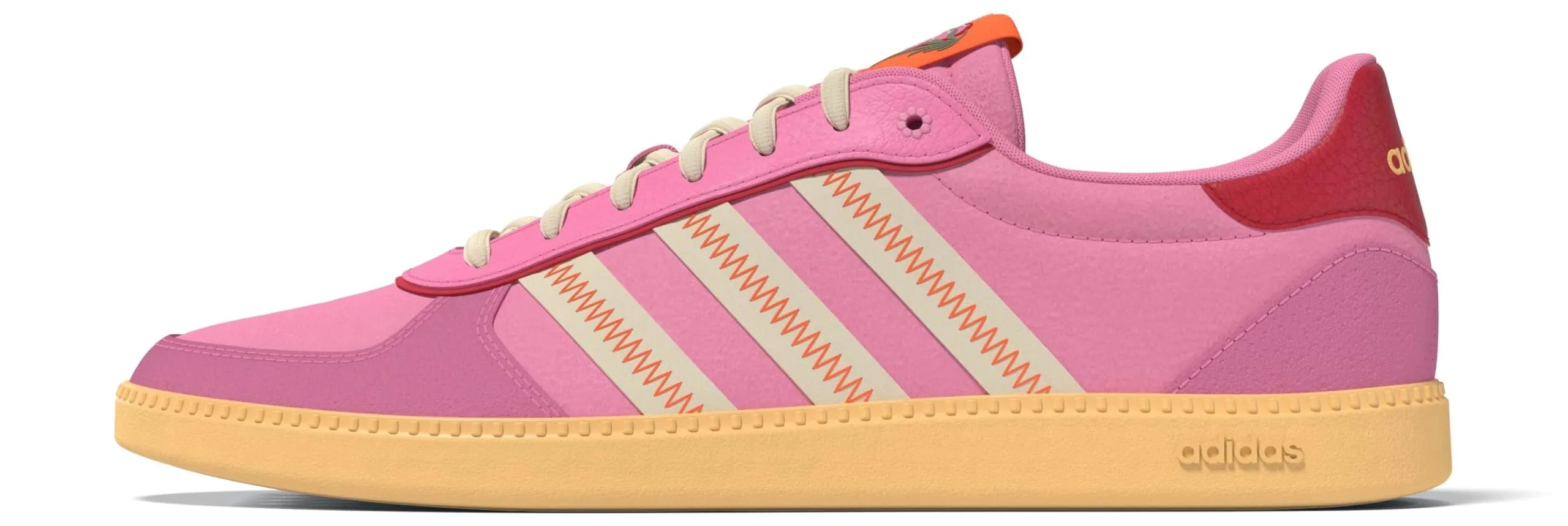 Adidas Breaknet Sleek Shoes, Bliss Pink/Warm Vanilla/Pure Ruby, 37 1/3 EU - immagine 2