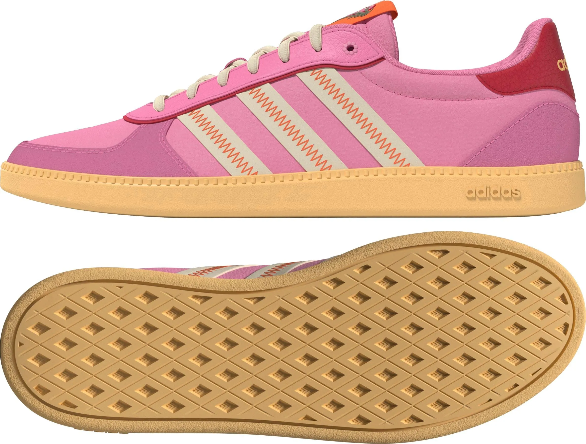 Adidas Breaknet Sleek Shoes, Bliss Pink/Warm Vanilla/Pure Ruby, 37 1/3 EU - immagine 3
