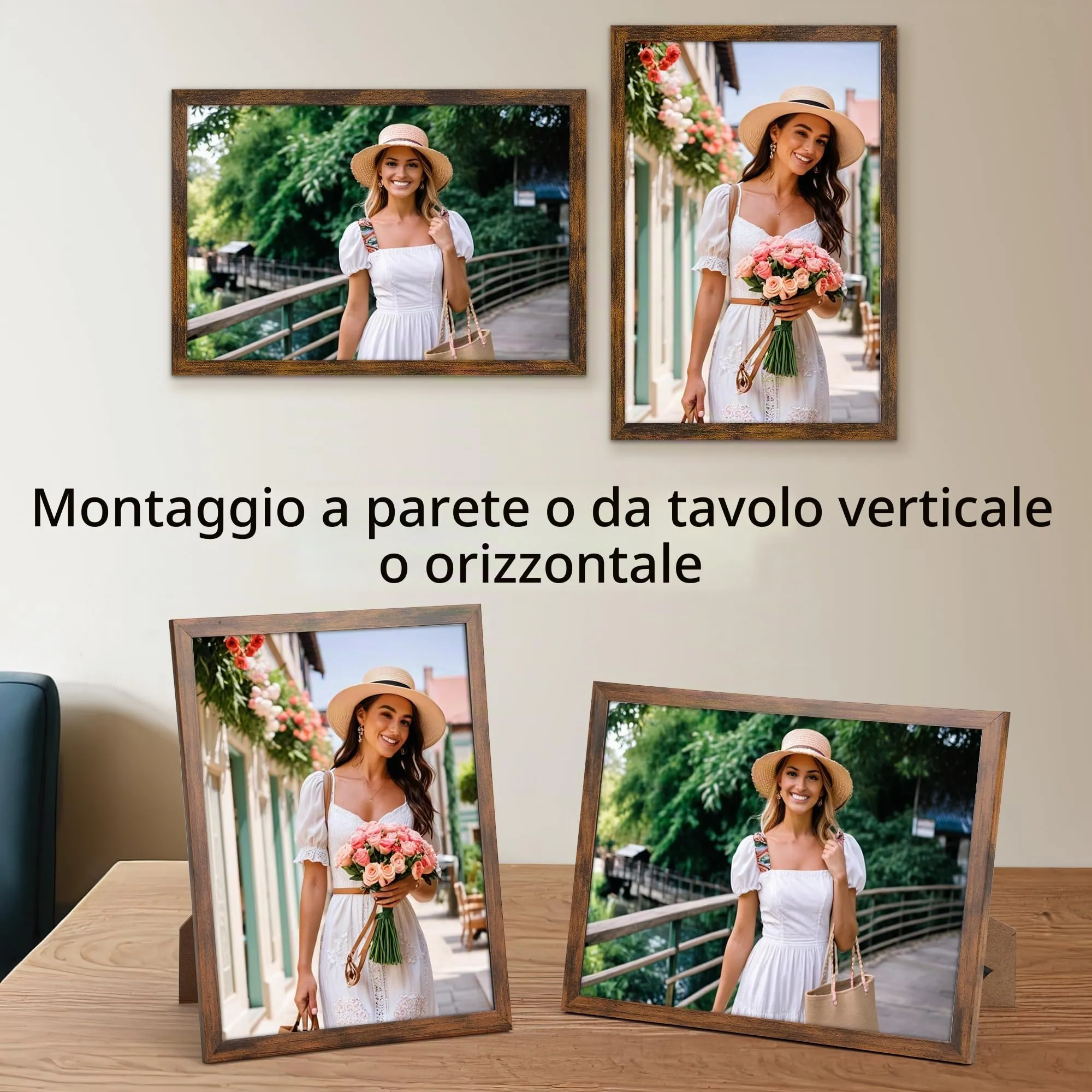 Giftgarden Cornice 20x30 Marrone Rustico - immagine 3