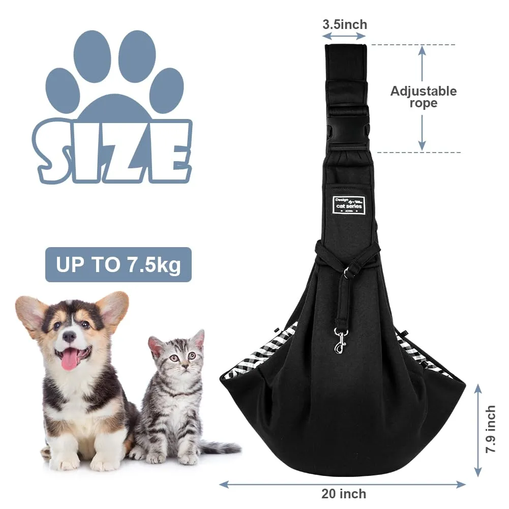 Adiwo Borsa da Viaggio per Cani e Gatti, Trasportino Reversibile a Tracolla fino a 7.5 kg - immagine 2