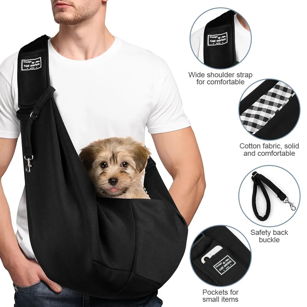 Adiwo Borsa da Viaggio per Cani e Gatti, Trasportino Reversibile a Tracolla fino a 7.5 kg - immagine 3