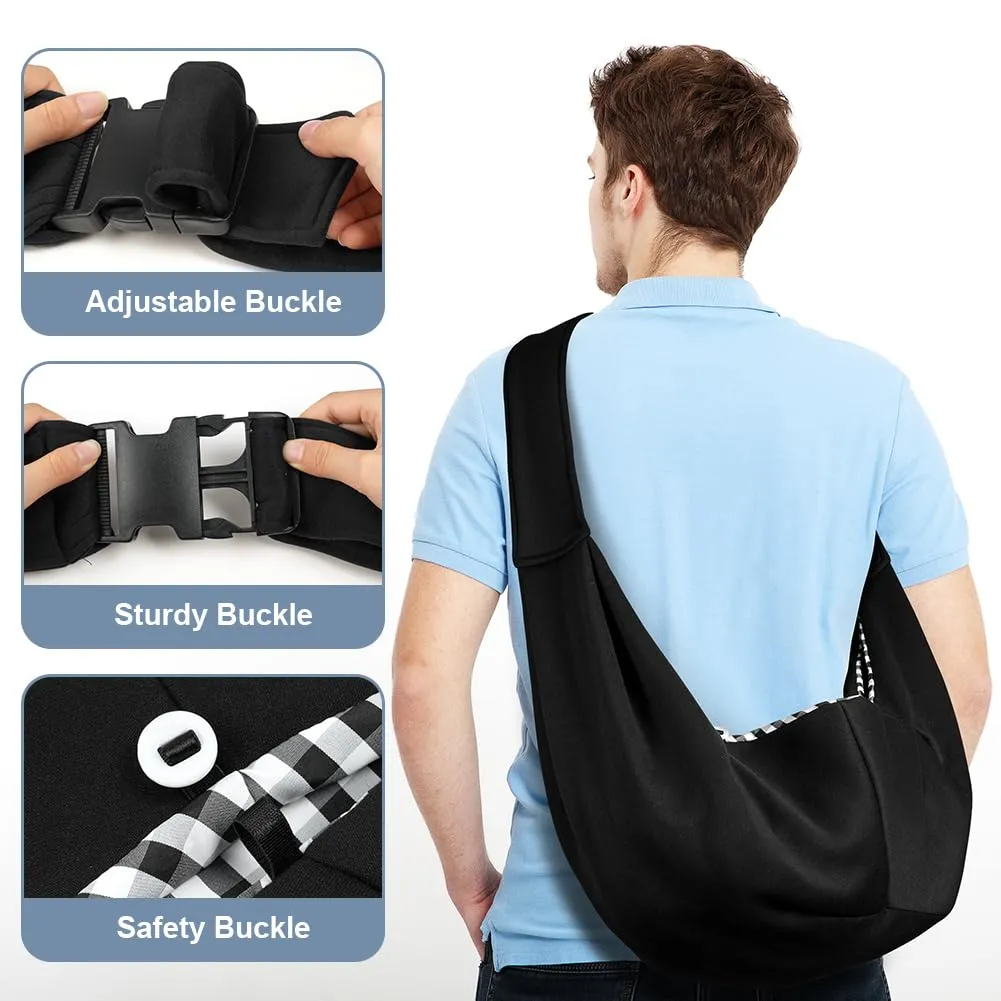Adiwo Borsa da Viaggio per Cani e Gatti, Trasportino Reversibile a Tracolla fino a 7.5 kg - immagine 4