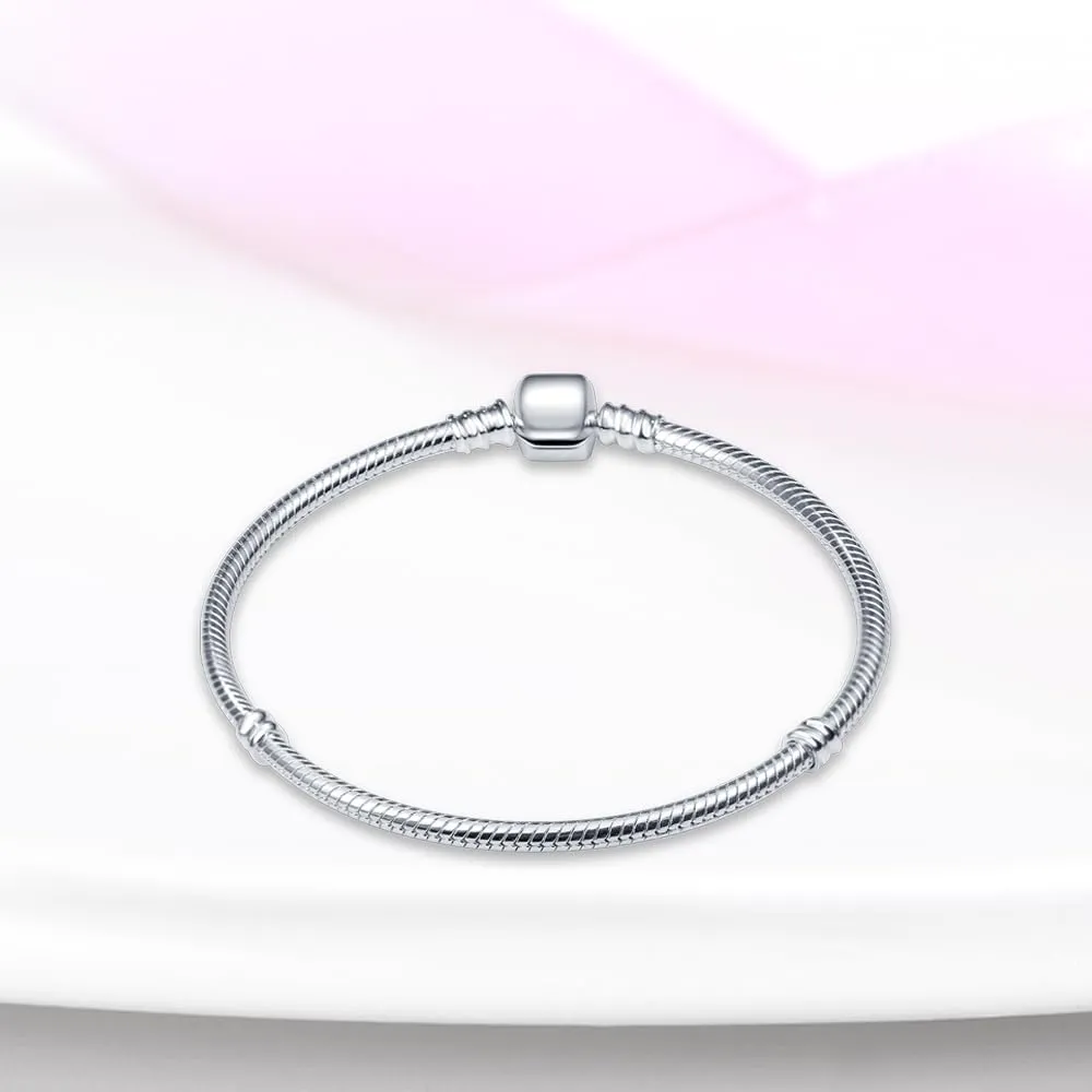 KUNSIR Moments Bracciale Snake in Argento Sterling 925 Compatibile con Pandora, 20cm - immagine 2