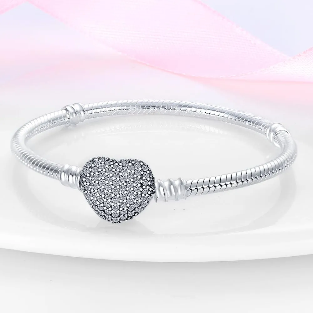 KUNSIR Moments Bracciale Donna in Argento Sterling 925 Snake, Compatibile con Pandora, 17cm - immagine 2