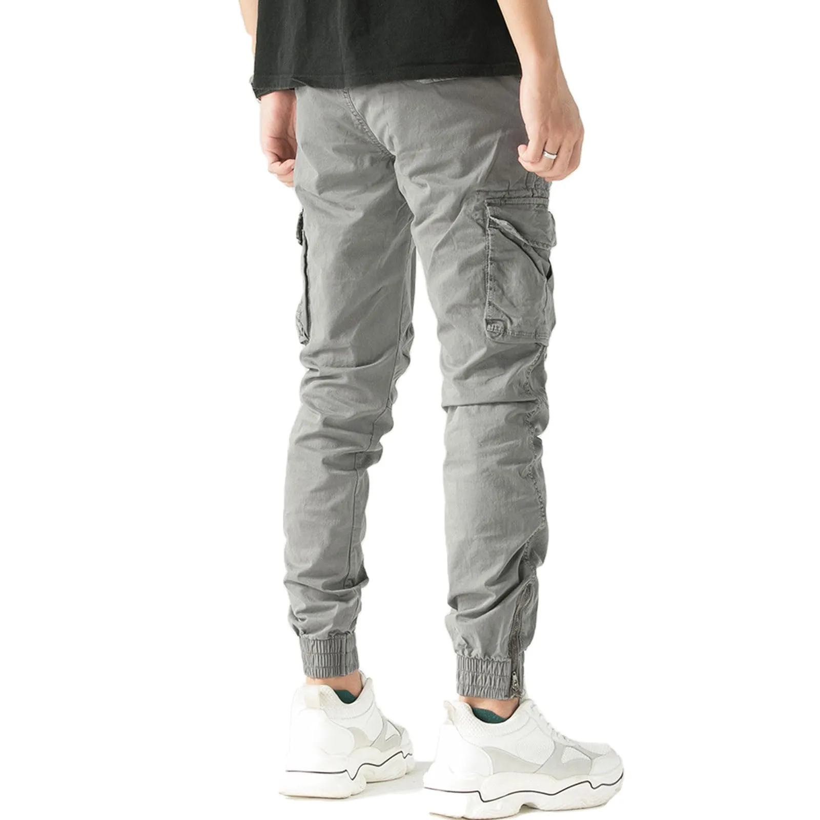Toocool Pantaloni Cargo Militari Uomo in Cotone G6538, Grigio Estivo, Taglia 44 - immagine 2
