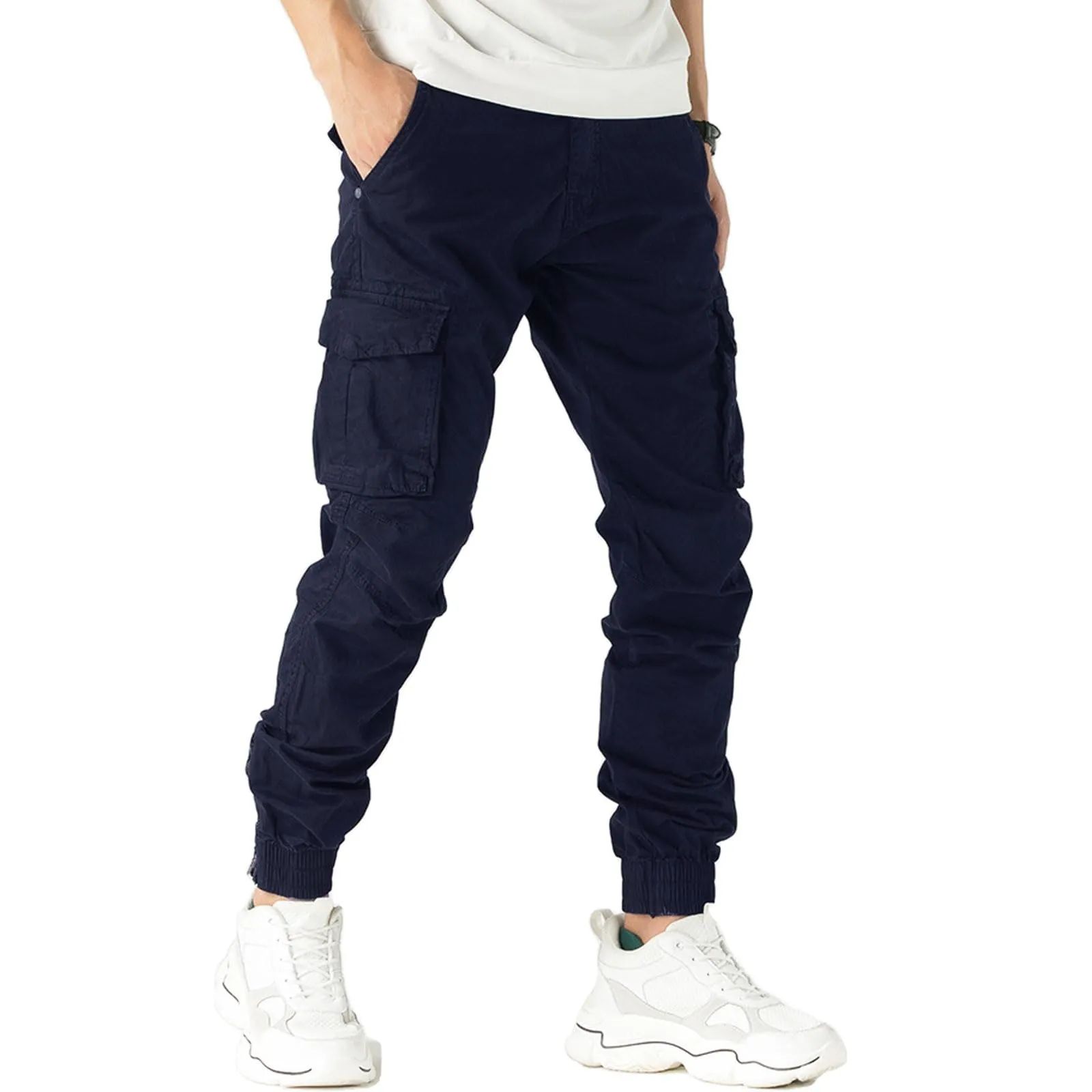 Toocool Pantaloni Cargo Militari Uomo in Cotone G6538, Blu Estivo F7210, Taglia 50 - immagine 1