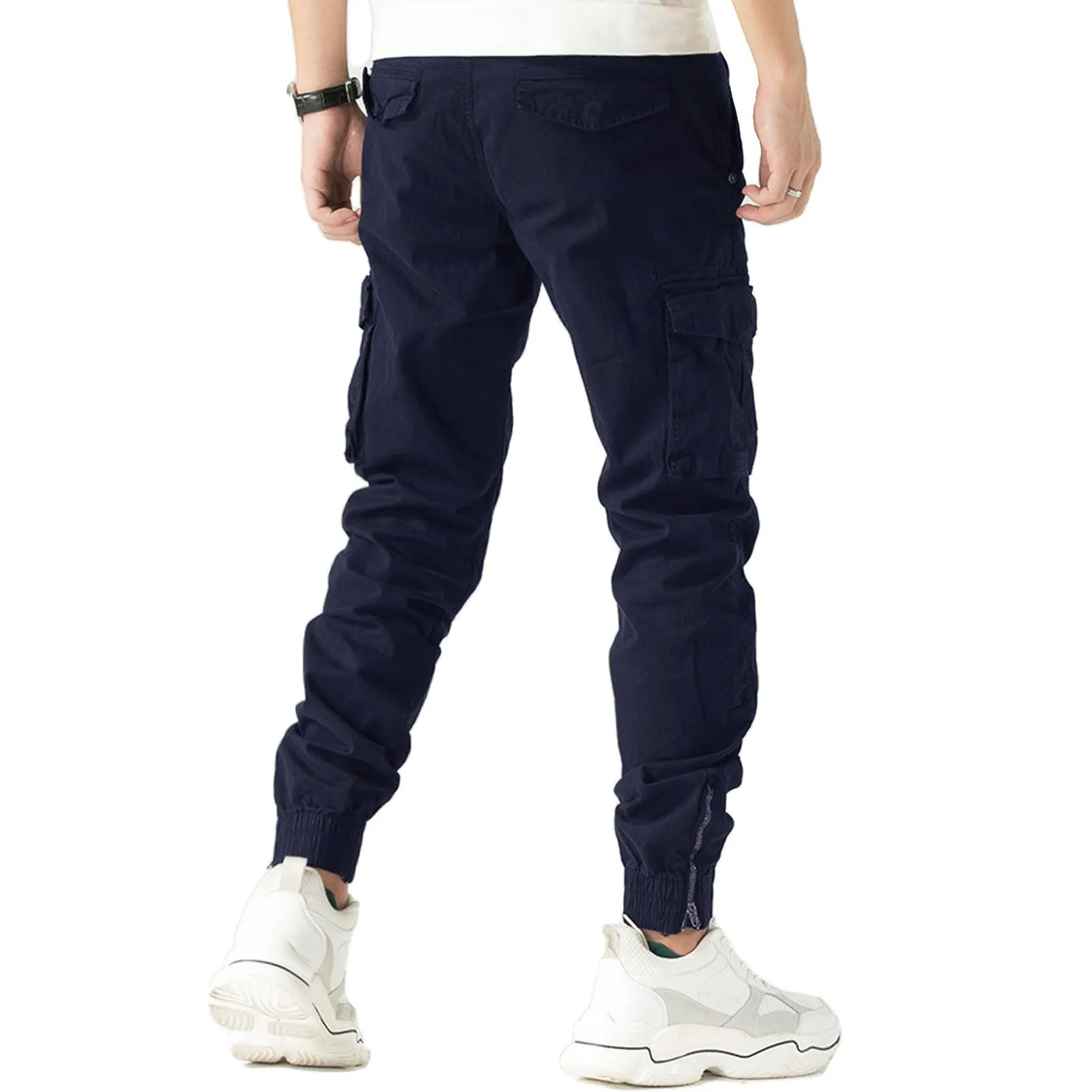 Toocool Pantaloni Cargo Militari Uomo in Cotone G6538, Blu Estivo F7210, Taglia 50 - immagine 2
