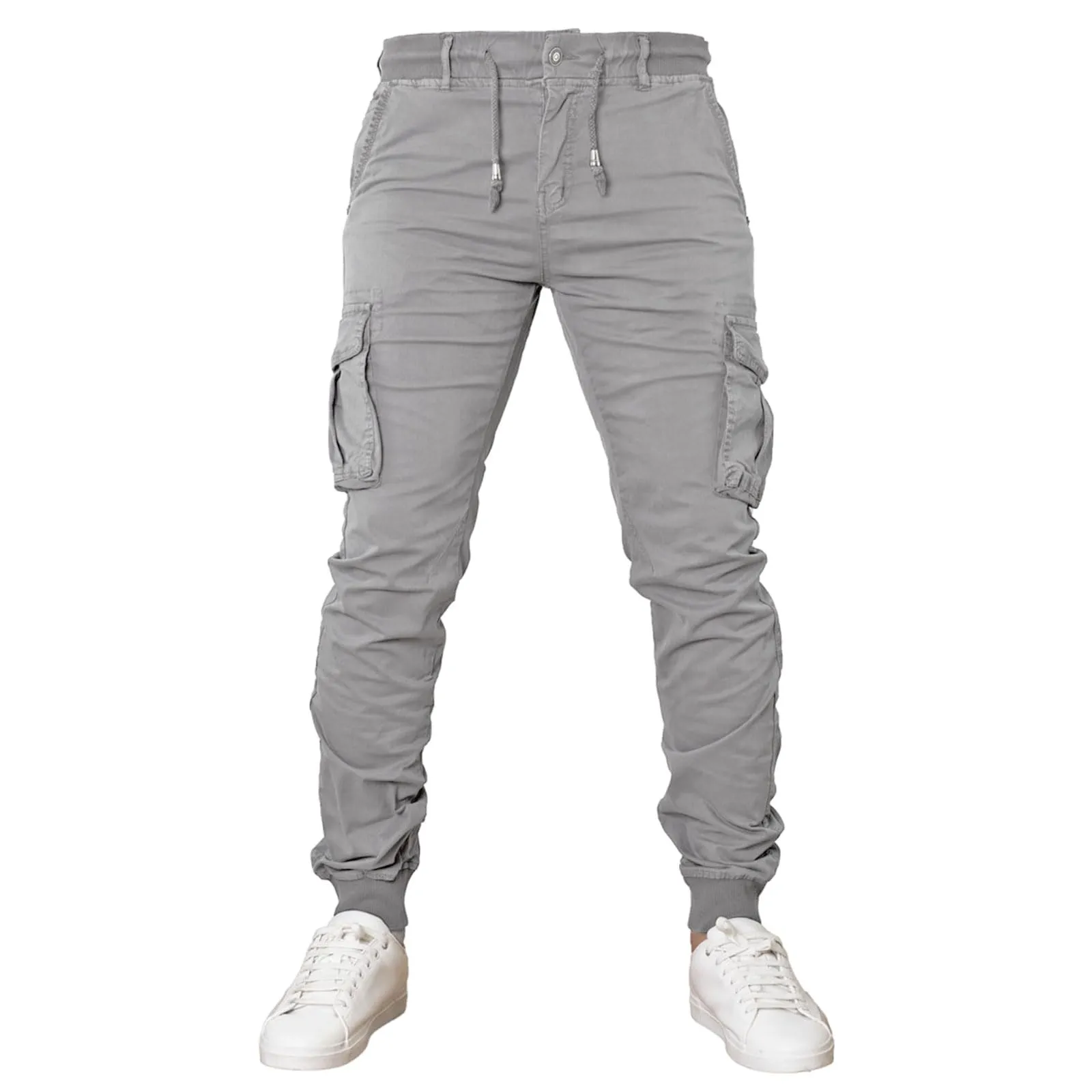 Toocool Pantaloni Cargo Militari Uomo in Cotone G6538 G6601 Estivo Grigio Taglia 52 - immagine 1