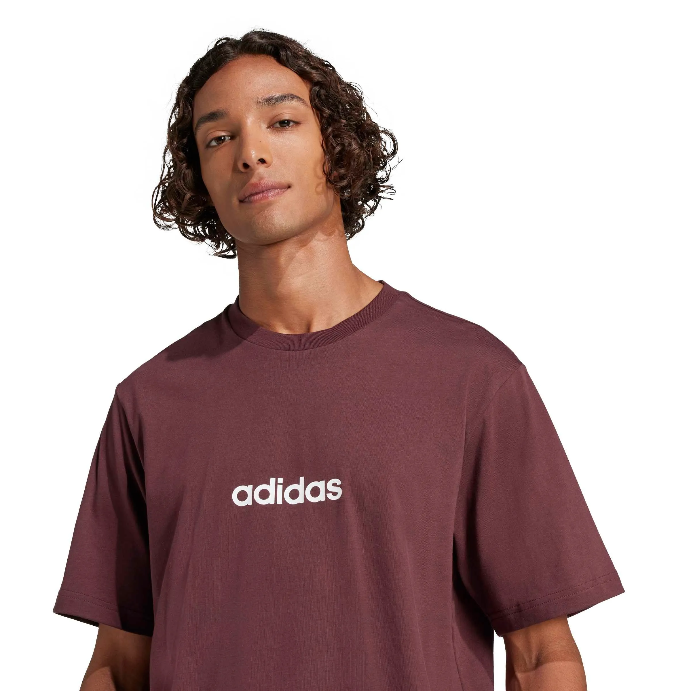 Adidas Essentials Linear Single Jersey T-Shirt Men's S Tall - immagine 4