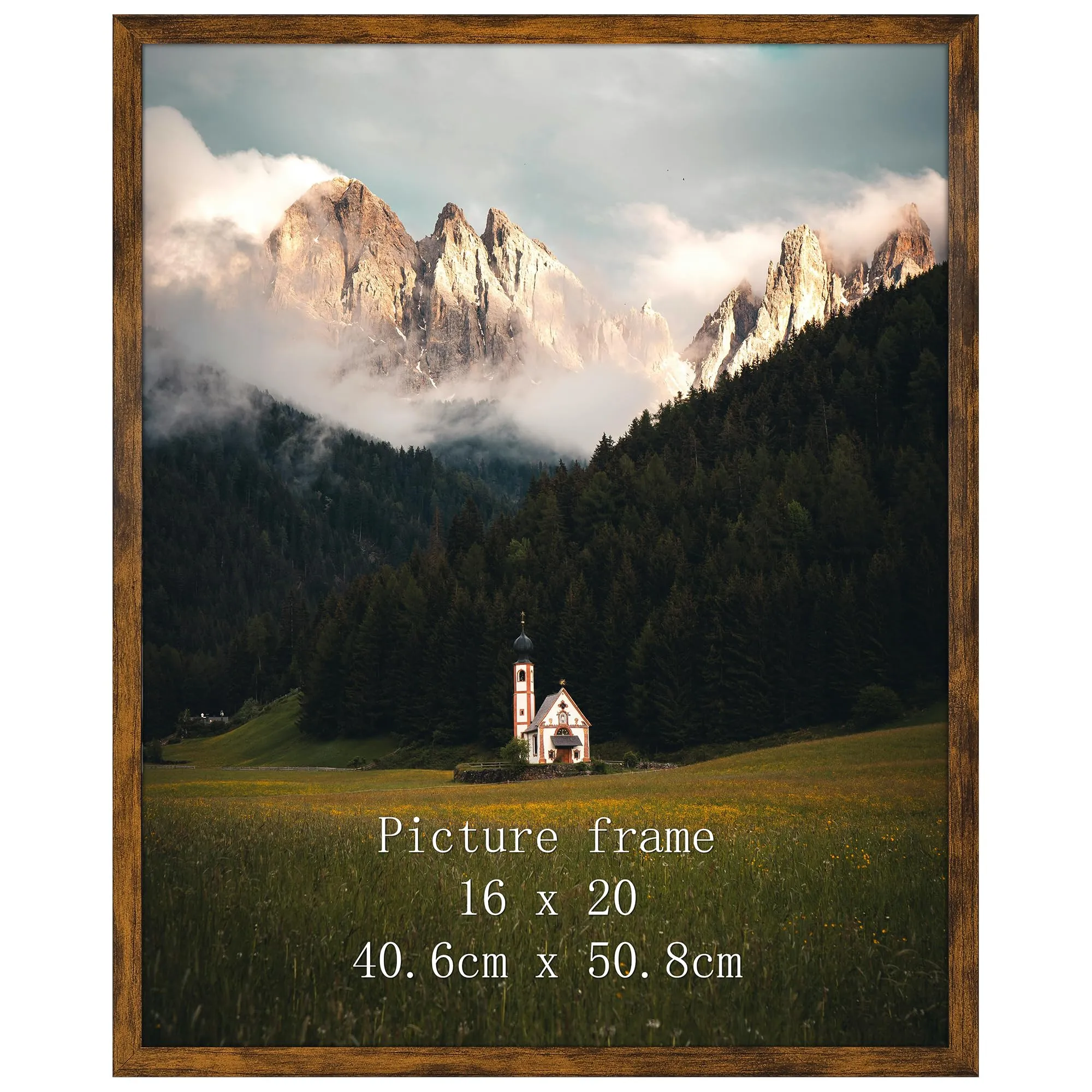 Giftgarden Cornice PVC Marrone Rustico 40x50 cm - immagine 1