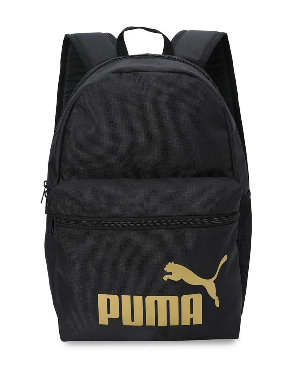 Puma Phase Backpack, Black-gold-no.1 Logo, Unisex Adult - immagine 1