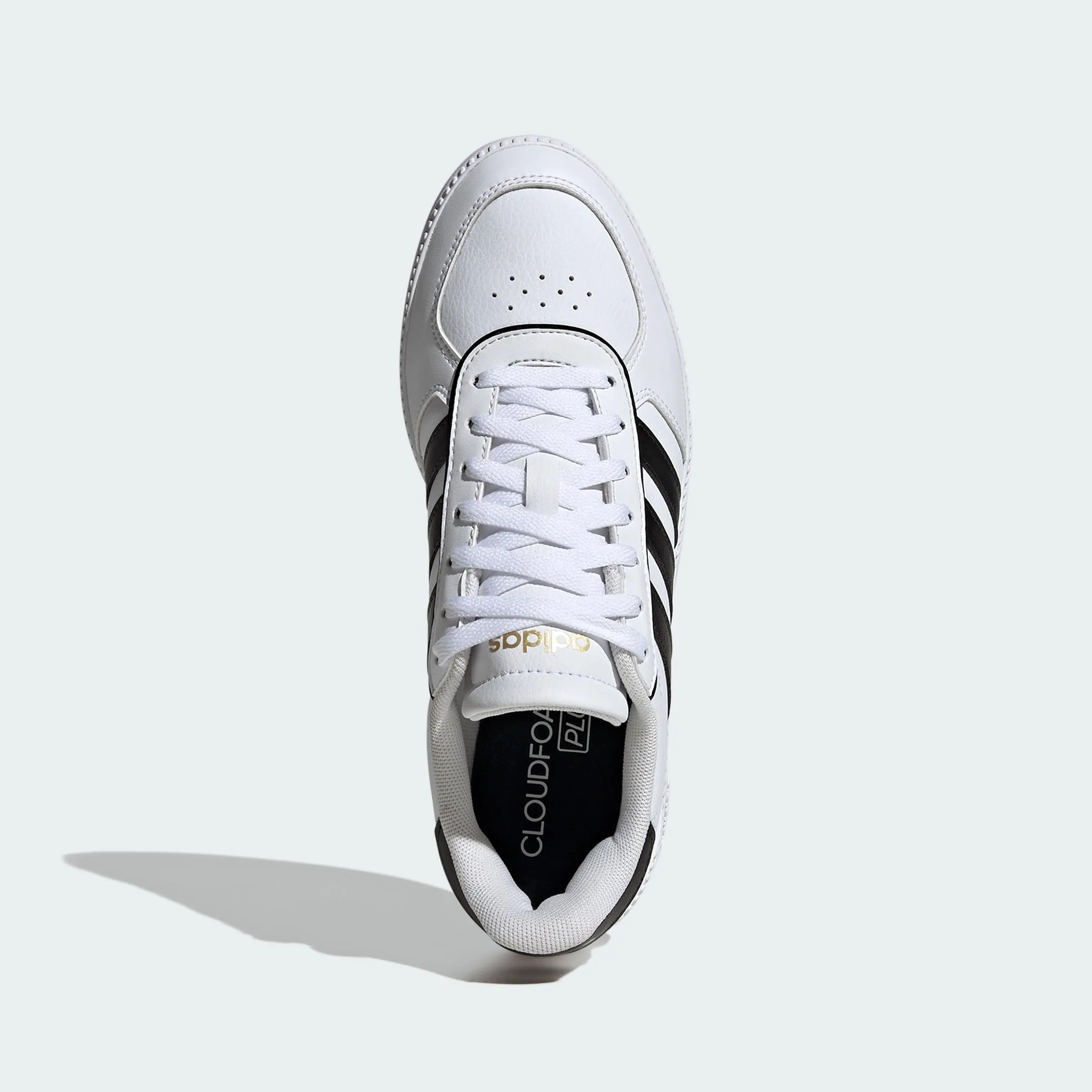 adidas Breaknet Sleek Shoes - Ftwr White/Core Black/Gold Met - 37 1/3 EU - immagine 3