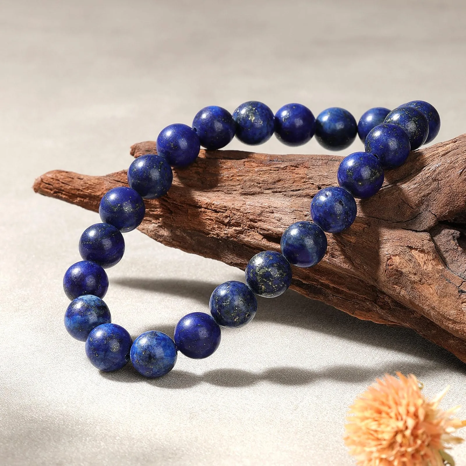 Landorilo Bracciale in Pietre Naturali Lapislazzuli per Donna e Uomo - immagine 3