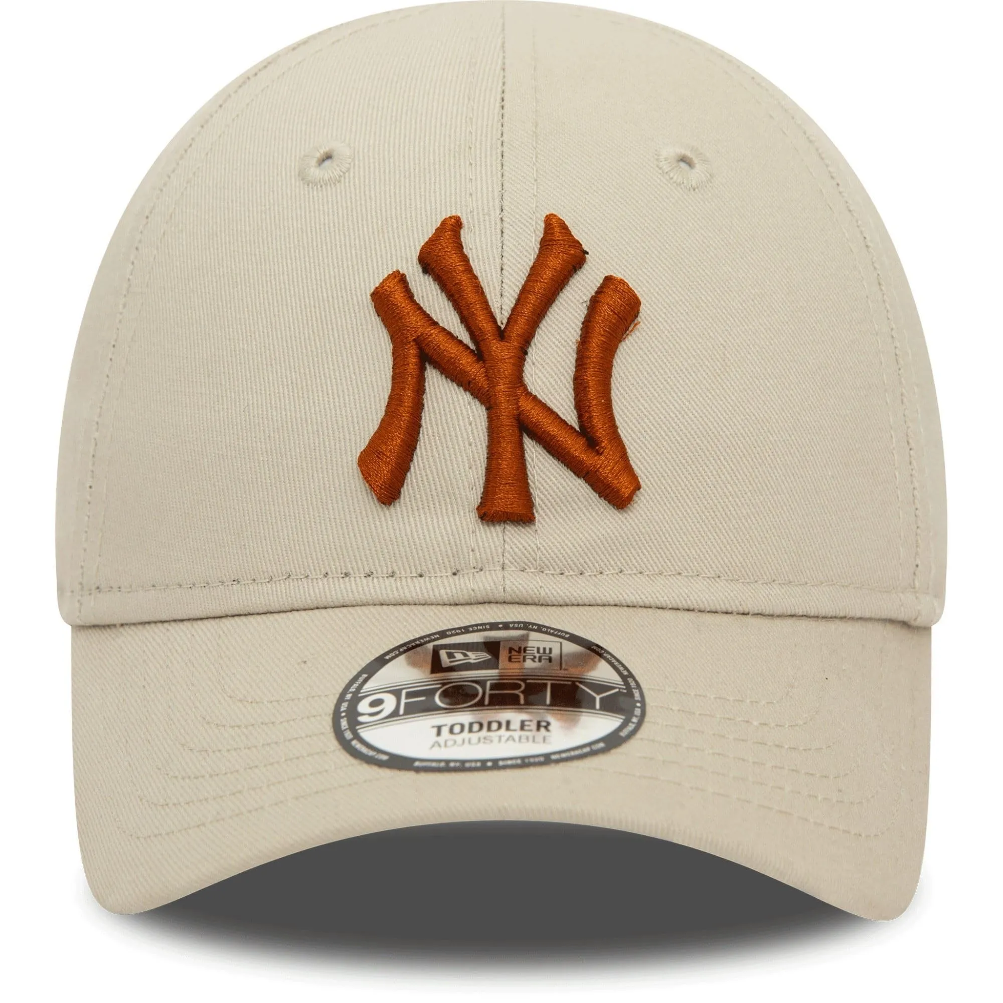 New Era MLB New York Yankees Berretto Regolabile 9Forty per Bambini Beige - immagine 2