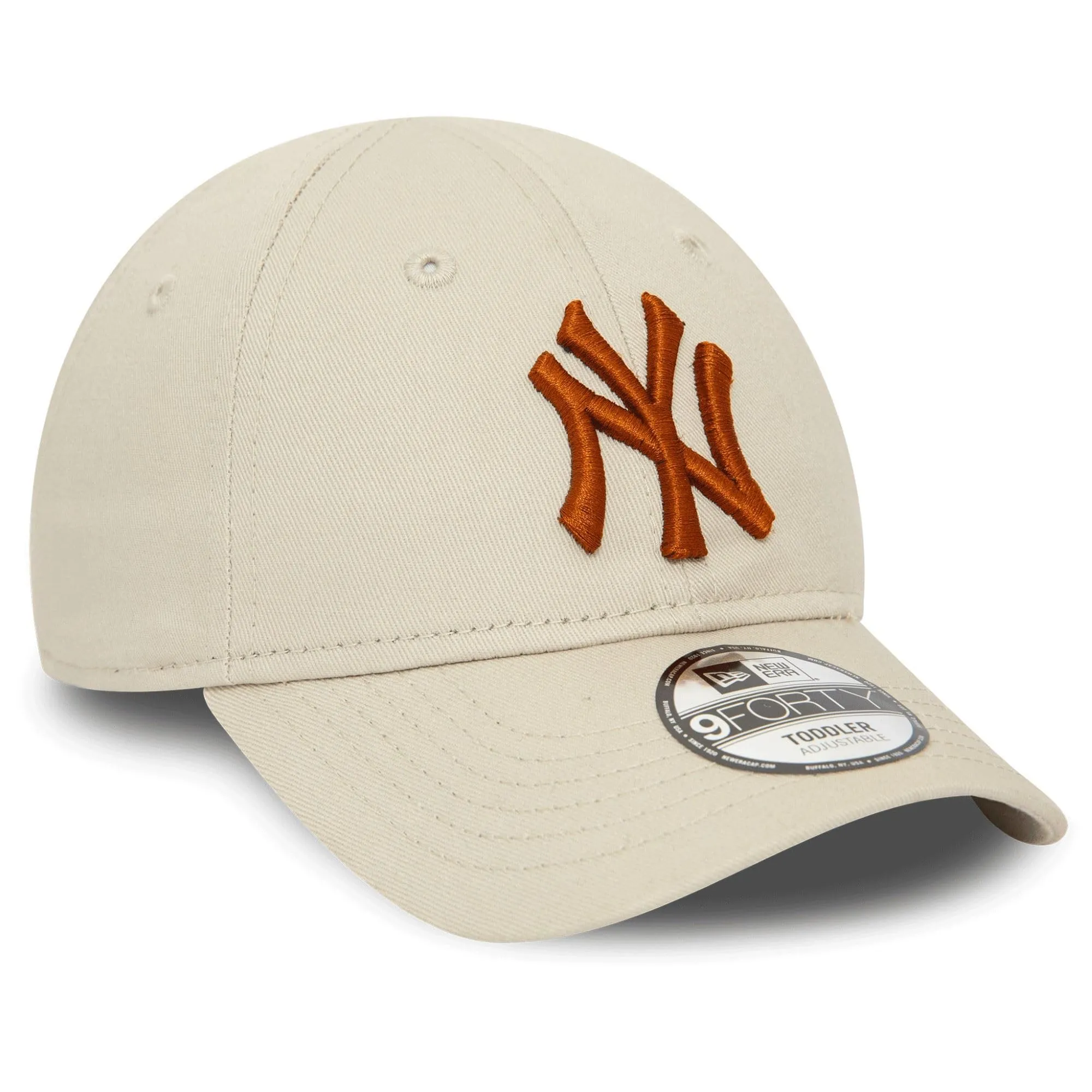 New Era MLB New York Yankees Berretto Regolabile 9Forty per Bambini Beige - immagine 3