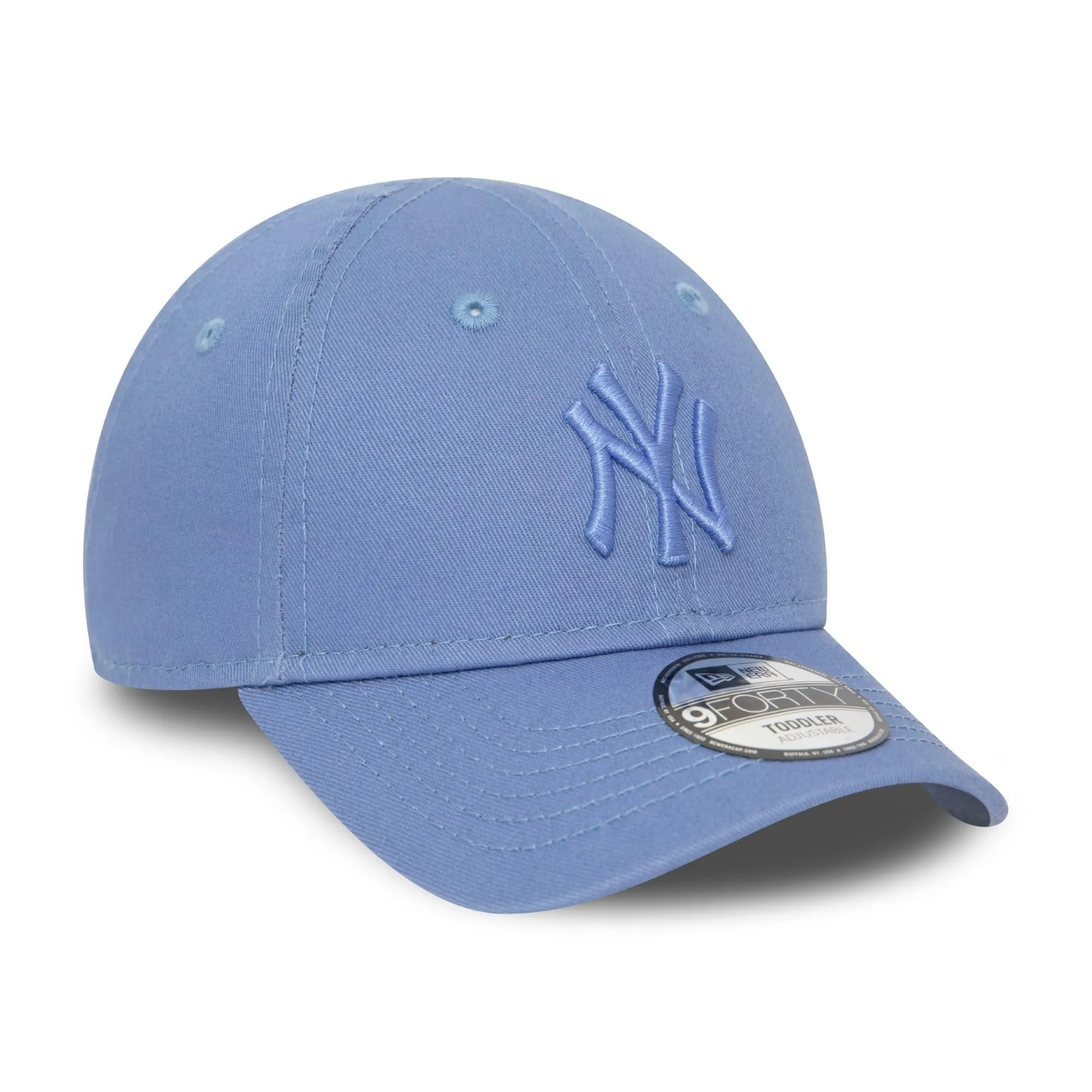 New Era New York Yankees MLB 9Forty Berretto Bambino Piccolo Blu Logo Tonale Chiusura in Velcro - immagine 3