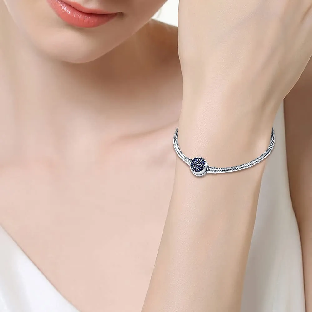 KUNSIR Moments Bracciale Snake in Argento Sterling 925 per Ciondoli Compatibile con Pandora, 18cm - immagine 4