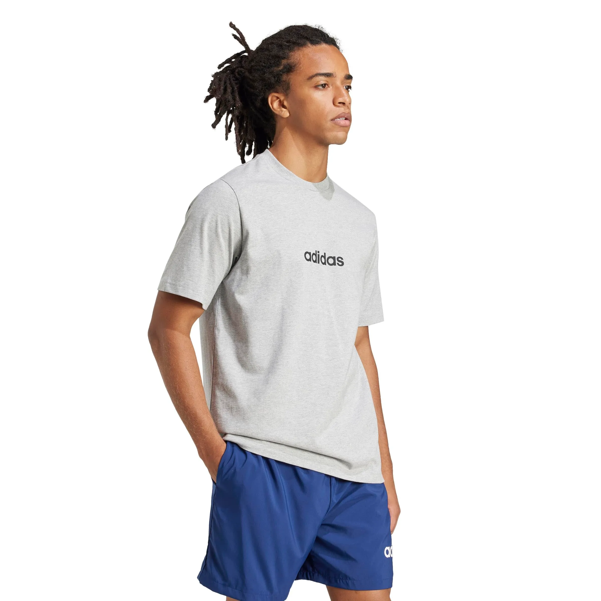 Adidas Essentials Linear Men's Jersey T-Shirt, XL Tall - immagine 2
