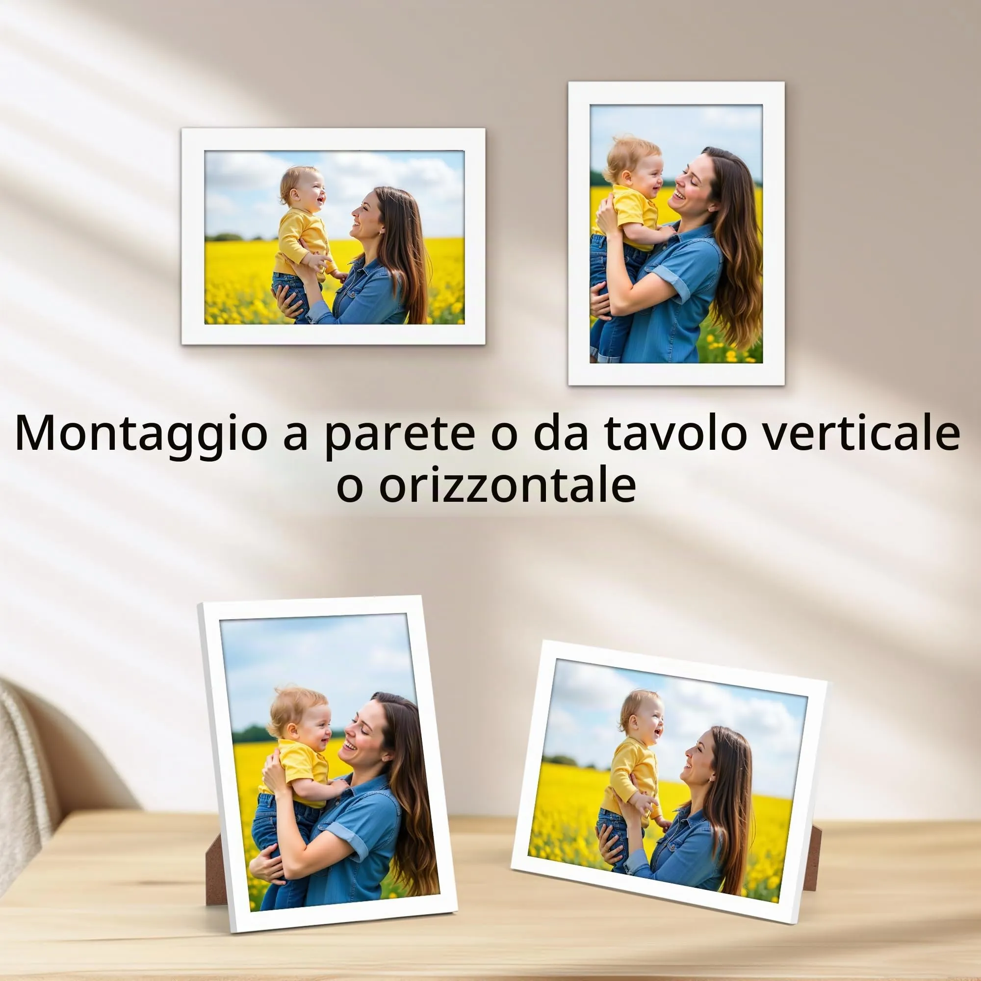 Giftgarden Cornice in PVC Bianca 10x15 cm, 1 Pezzo - immagine 4