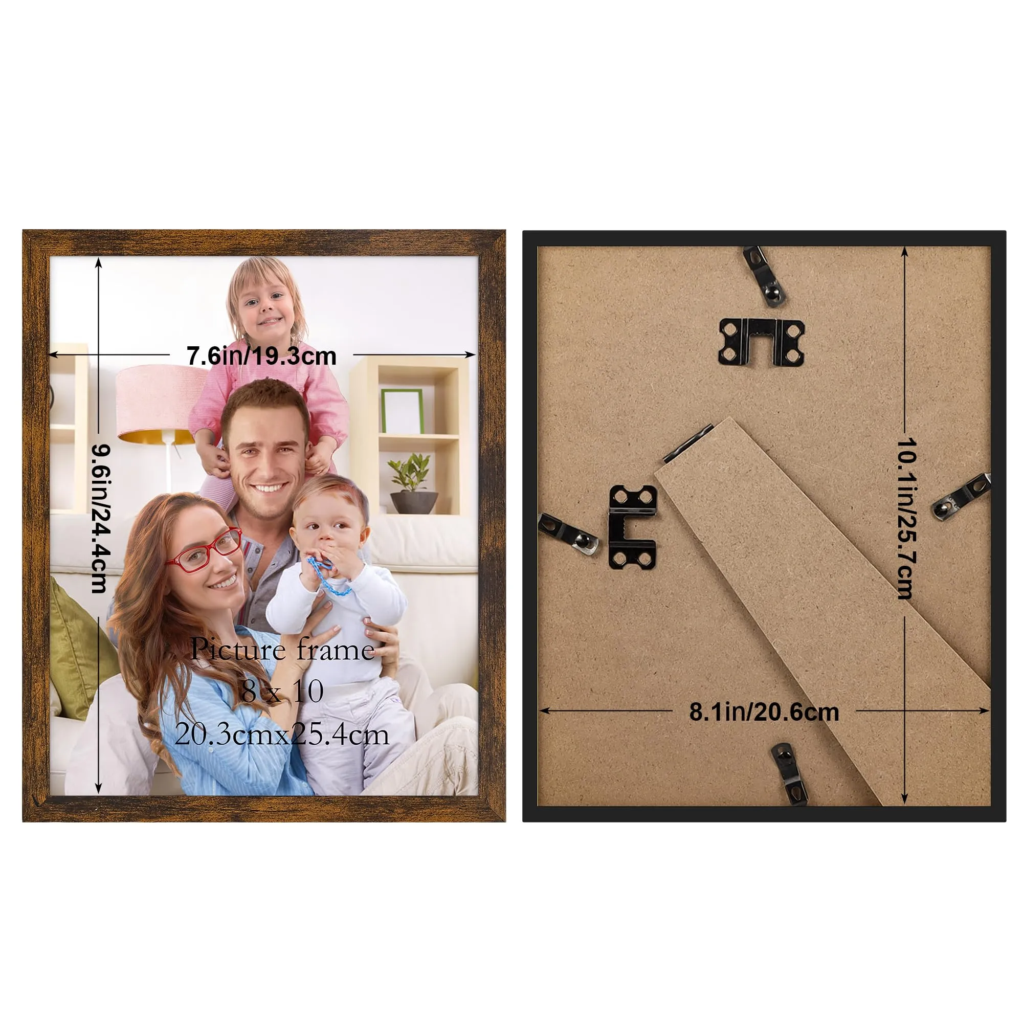 Giftgarden Cornice PVC Marrone Rustico 20x25 cm - immagine 2