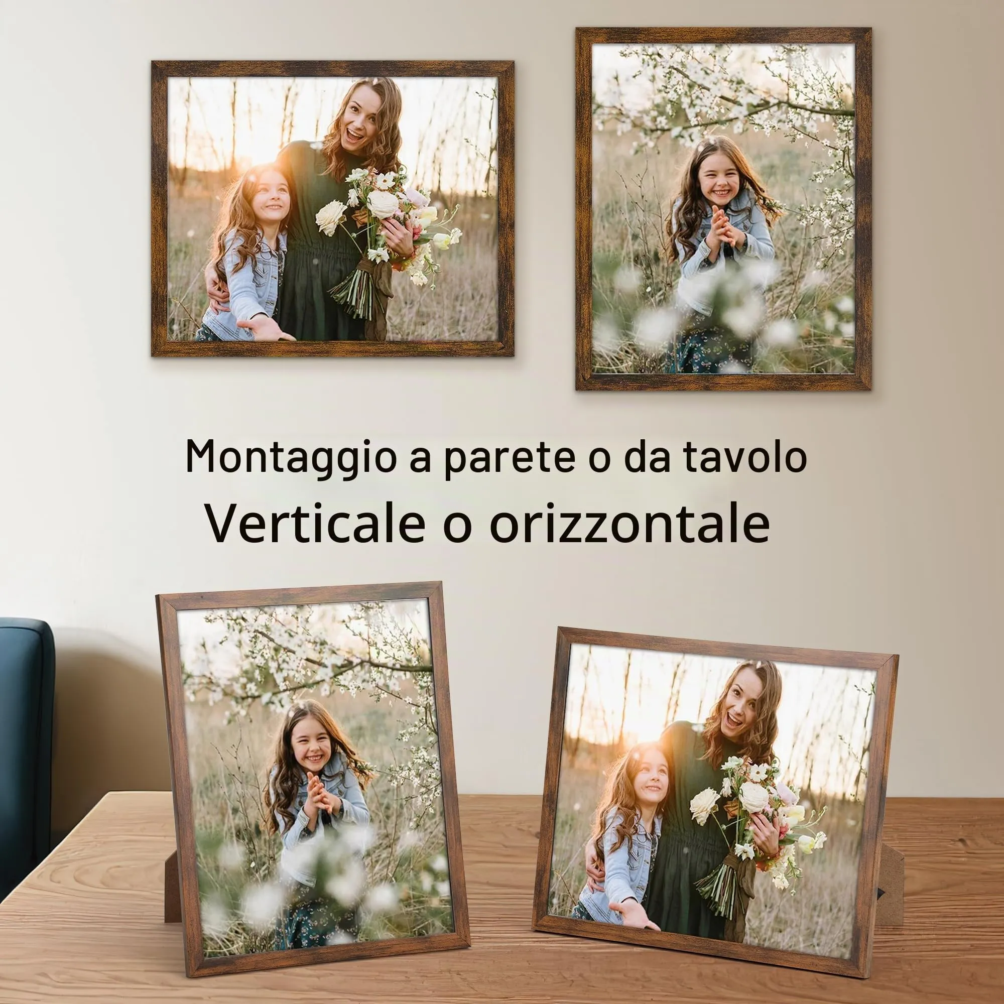 Giftgarden Cornice PVC Marrone Rustico 20x25 cm - immagine 5