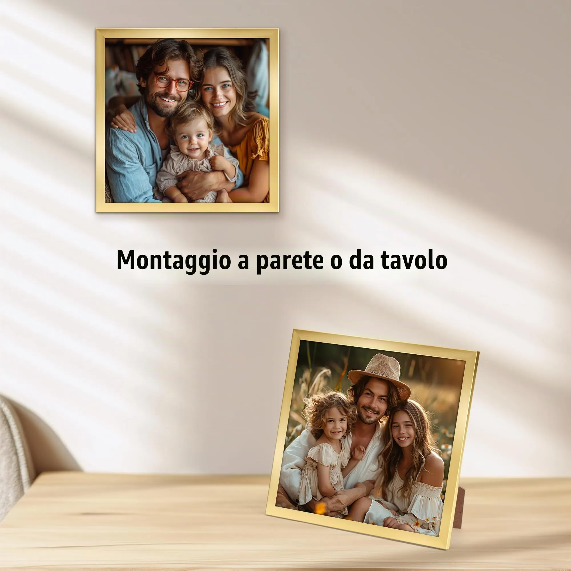 Giftgarden Cornice in PVC Dorata, 20x20 cm, 1 Pezzo - immagine 3