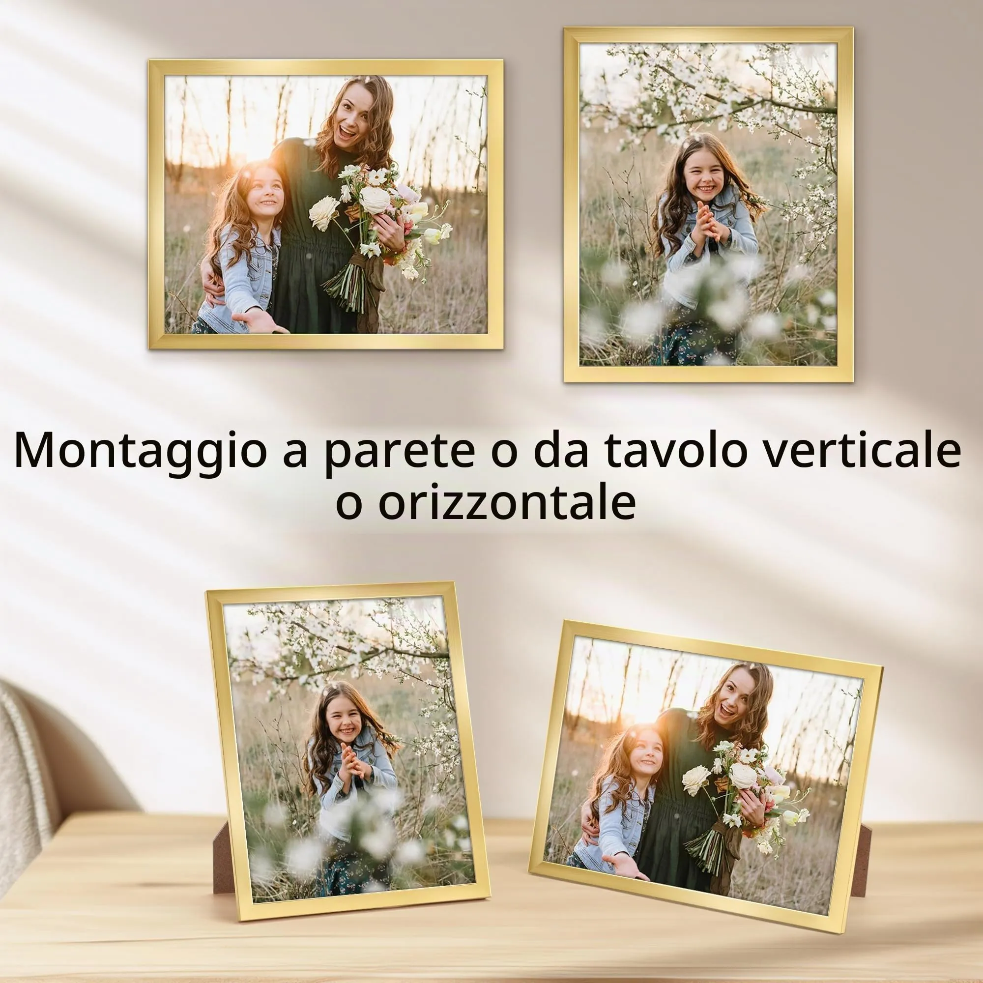 Giftgarden Cornice in PVC Dorata 20x25 cm, 1 Pezzo - immagine 3