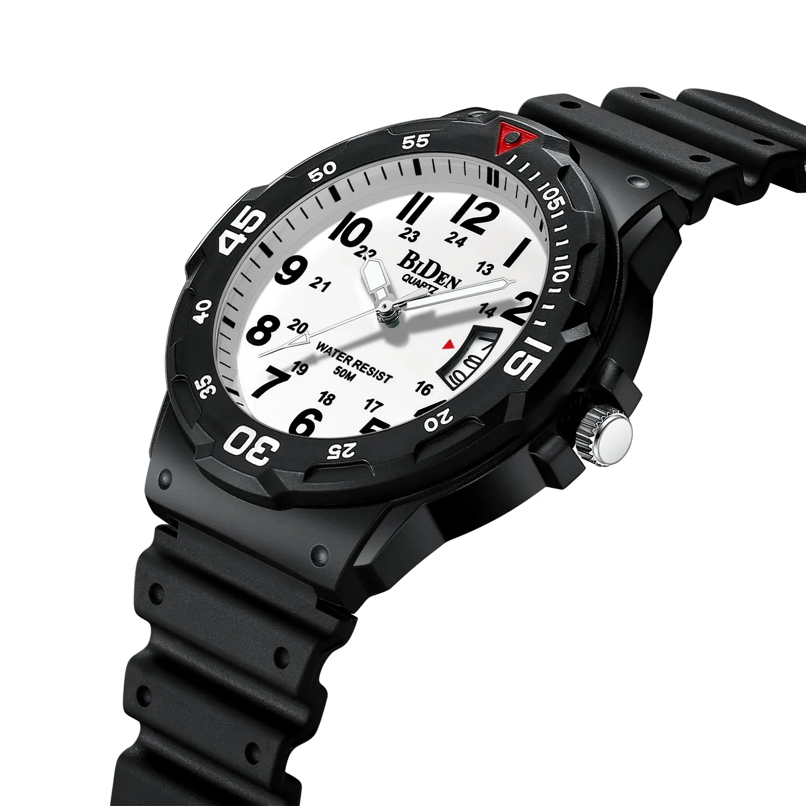 HANPOSH Orologio Uomo Analogico Quarzo Impermeabile con Data e Luminosa R009 - immagine 3