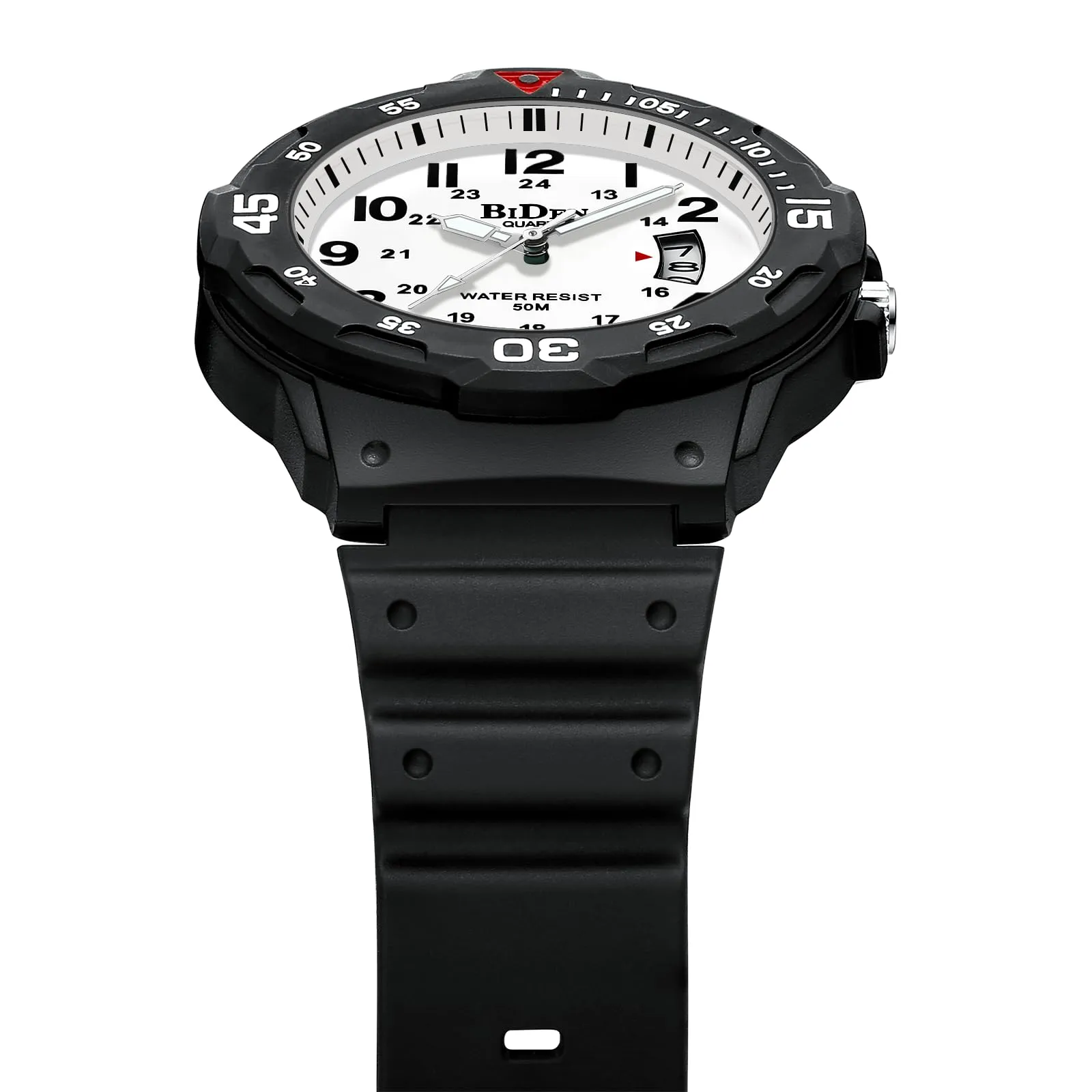 HANPOSH Orologio Uomo Analogico Quarzo Impermeabile con Data e Luminosa R009 - immagine 4