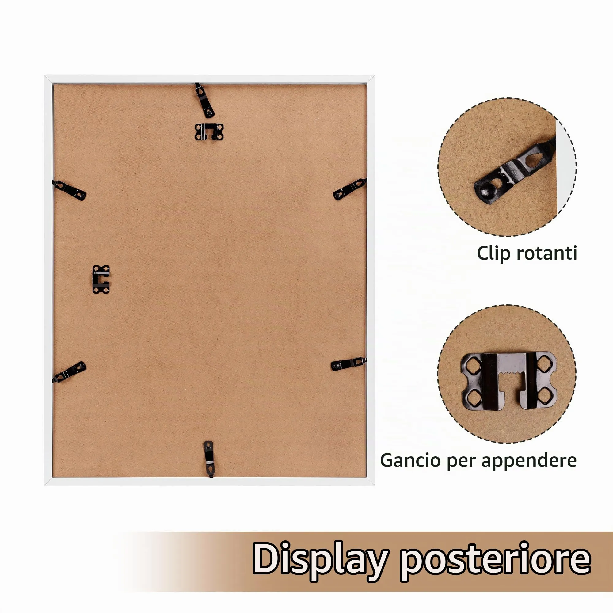 Giftgarden Cornice in PVC Bianca 40x50 cm - immagine 3