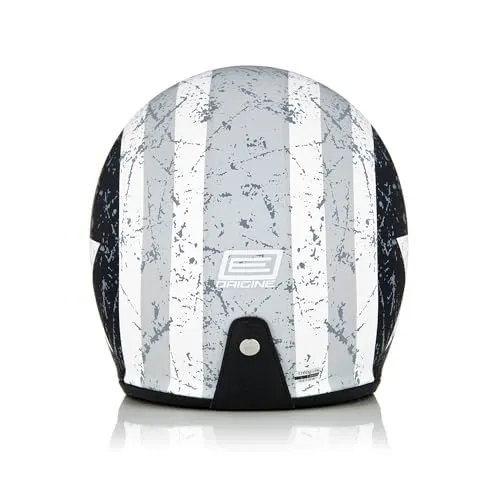 ORIGINE Casco Moto Jet per Scooter con Visiera, ECE 22-06, Rebel Star Grey, XL - immagine 4