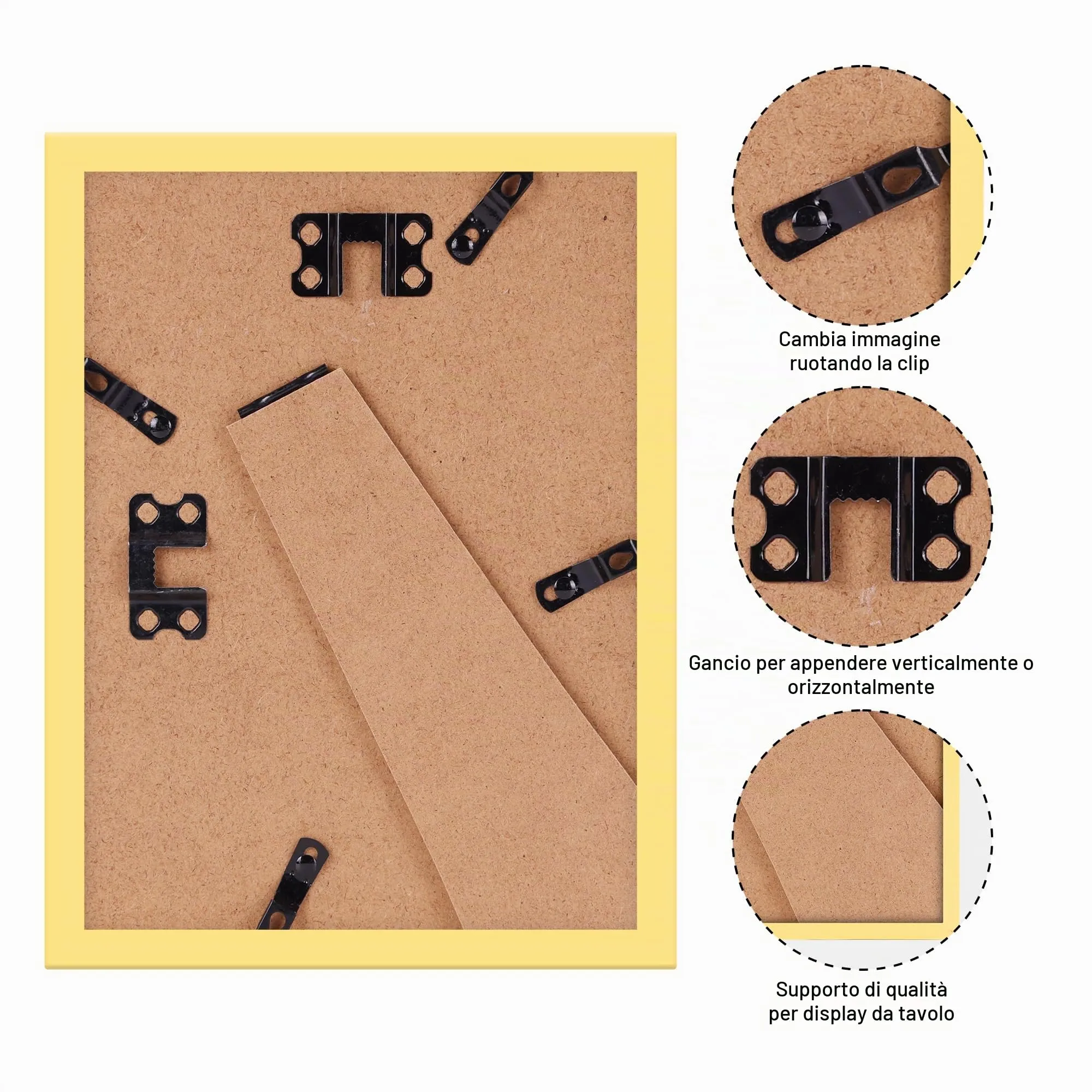 Giftgarden Cornice in PVC Dorata 13x18 cm, 1 Pezzo - immagine 7