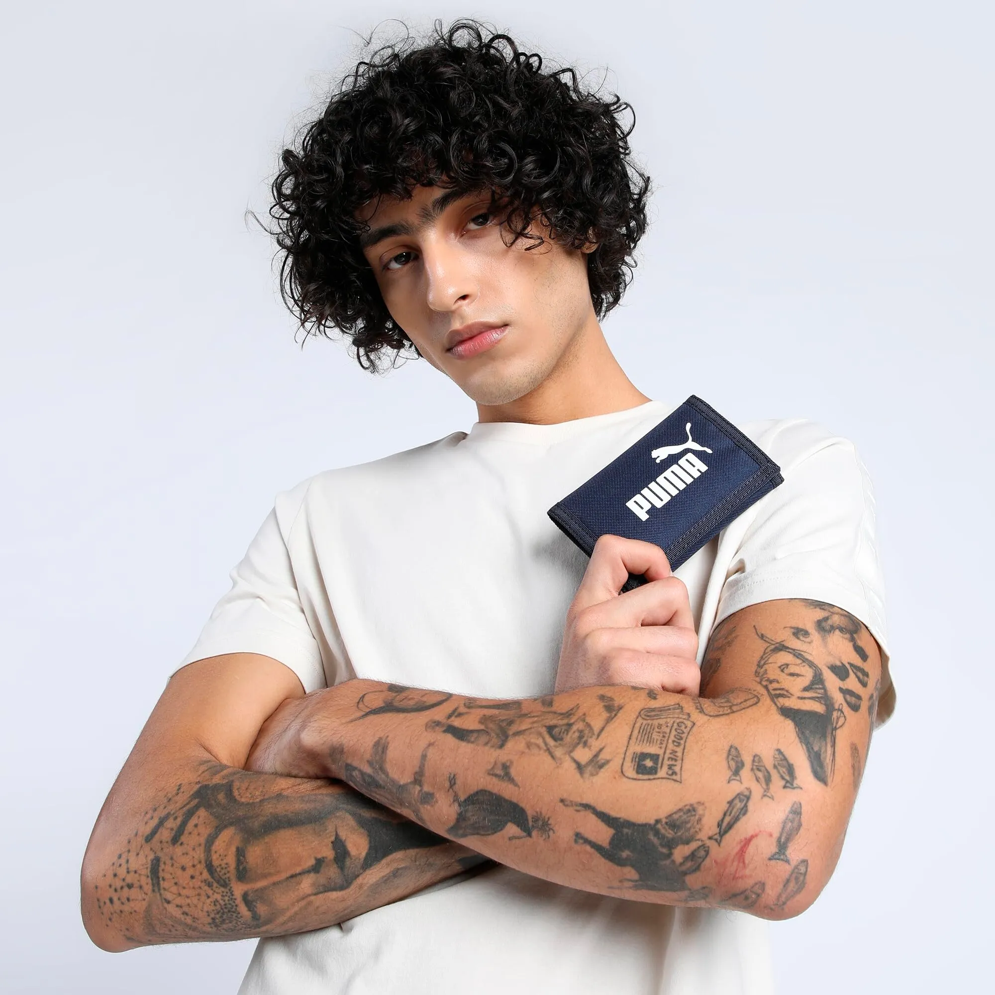 Puma Phase Wallet - Kids Unisex, Navy, OSFA - 054757 - immagine 7