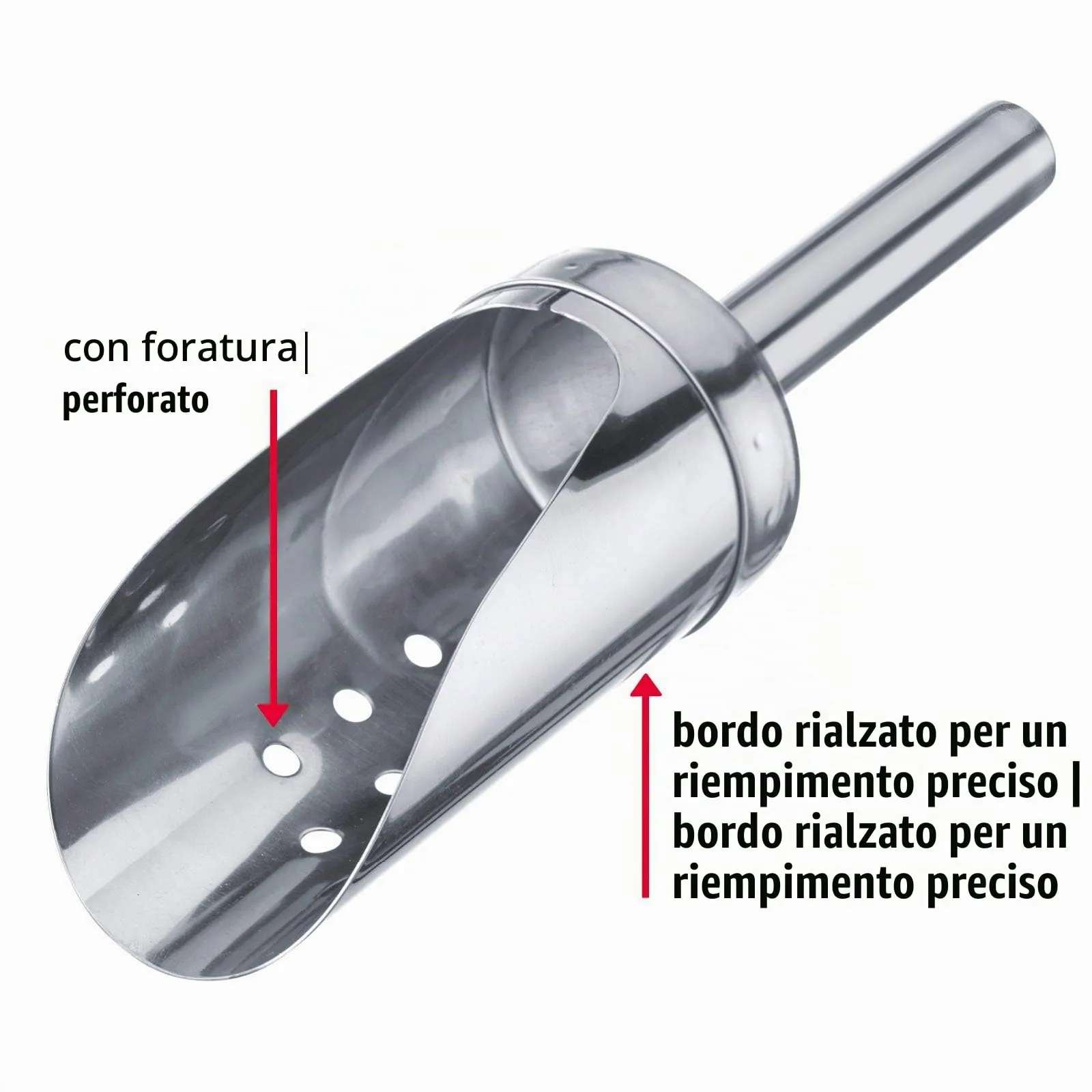 Westmark Paletta per ghiaccio, 120 ml, Acciaio inox, Argento, 91222270 - immagine 5