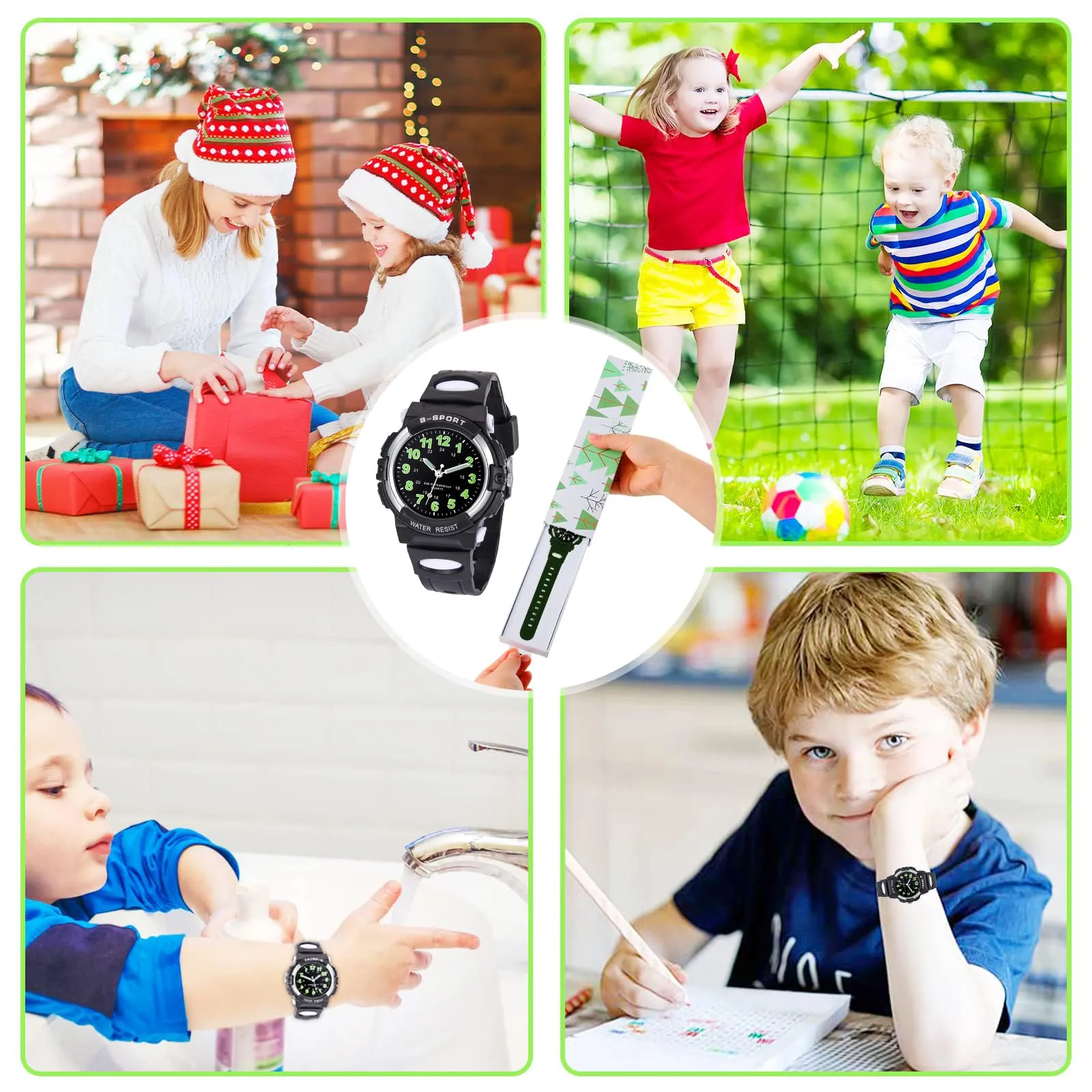 GUUMUXIN Orologio Analogico per Bambini, Impermeabile 30M, 4-12 Anni - immagine 5