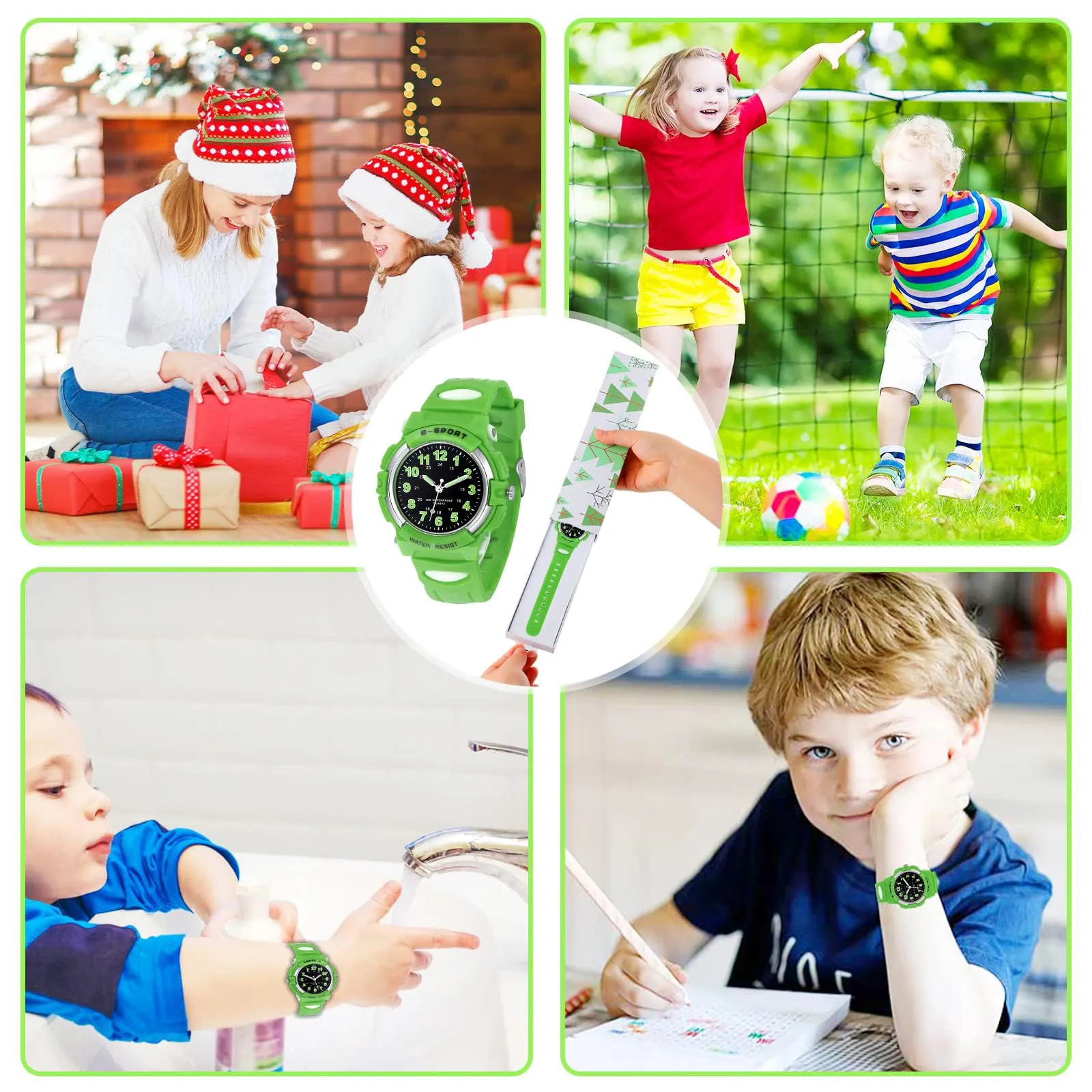 GUUMUXIN Orologio Analogico Bambini, Impermeabile 30M, 4-12 Anni - immagine 5