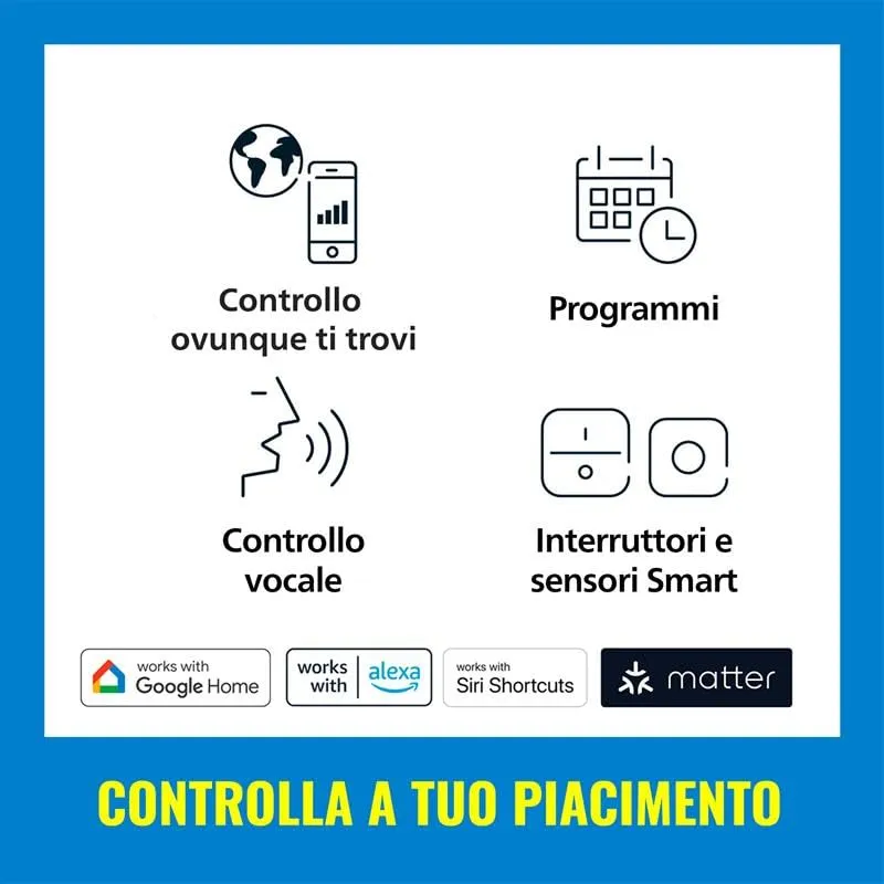 WiZ Striscia LED WiFi, Luce Bianca e Colorata Dimmerabile, 2m, 20W, Tecnologia SpaceSense - immagine 7