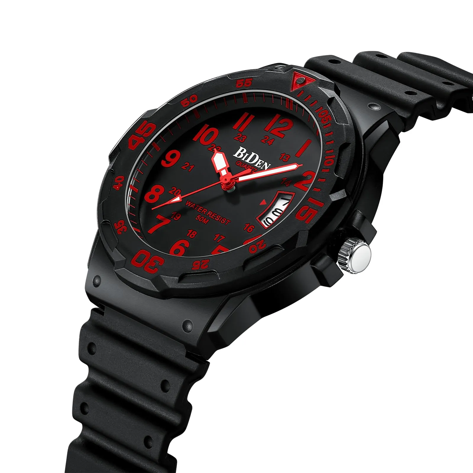 HANPOSH Orologio Uomo Analogico Quarzo Impermeabile 5ATM con Data e Quadrante Luminoso - immagine 3