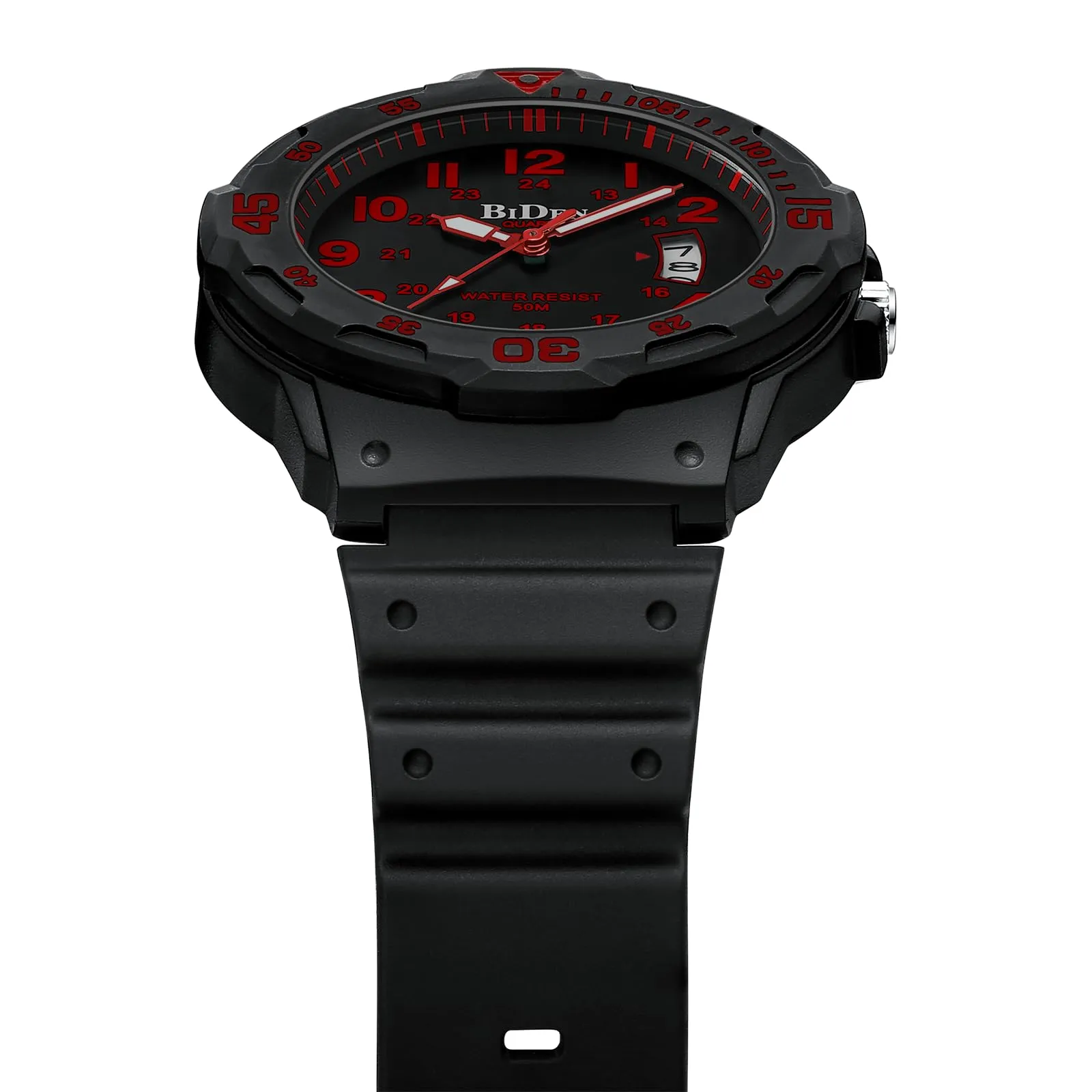 HANPOSH Orologio Uomo Analogico Quarzo Impermeabile 5ATM con Data e Quadrante Luminoso - immagine 4