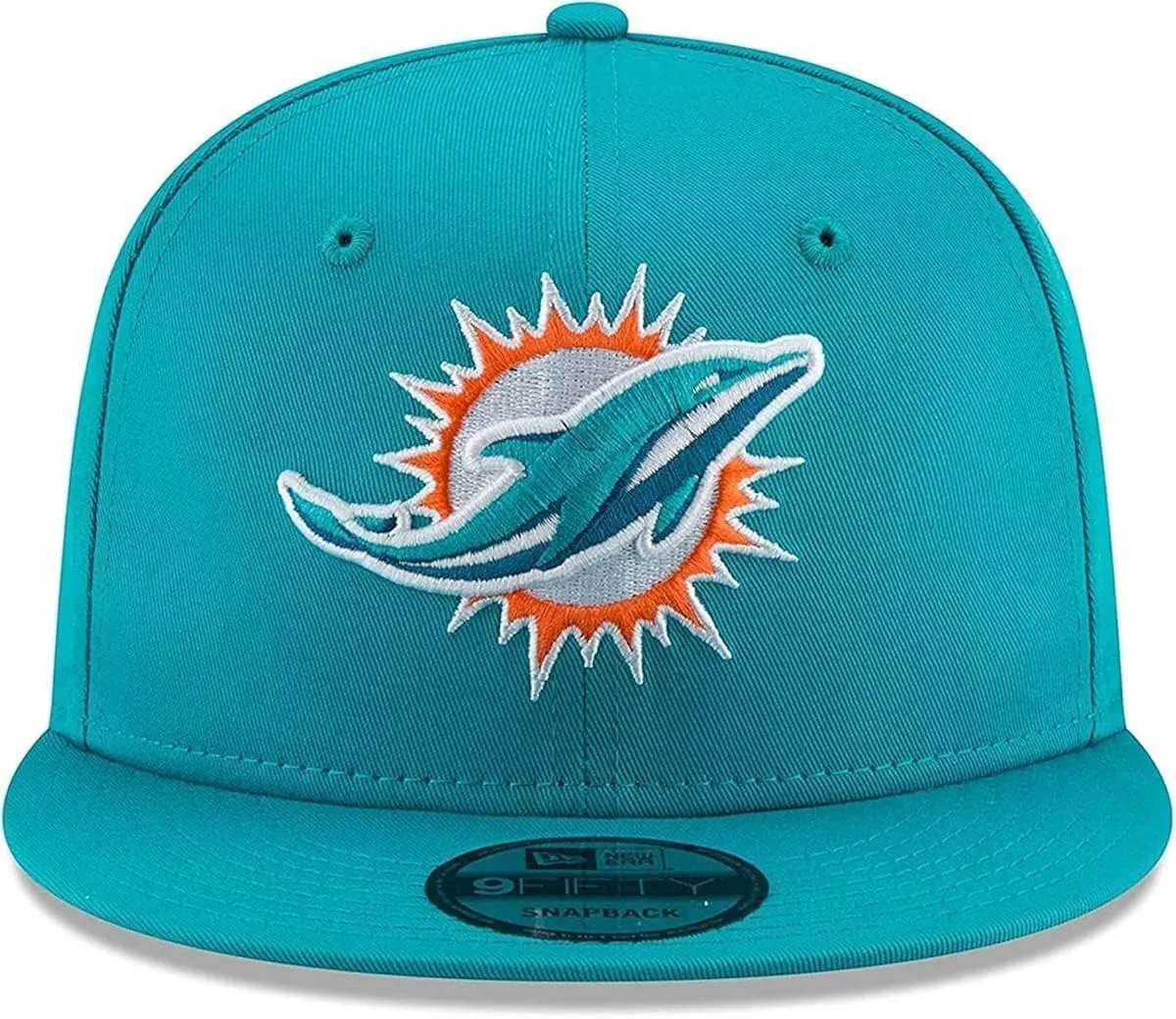 New Era NFL 9FIFTY Miami Dolphins Cappello Regolabile - Aqua, Taglia Unica - immagine 2