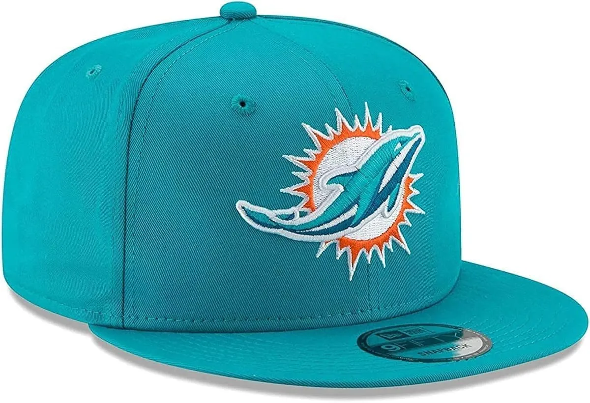 New Era NFL 9FIFTY Miami Dolphins Cappello Regolabile - Aqua, Taglia Unica - immagine 3