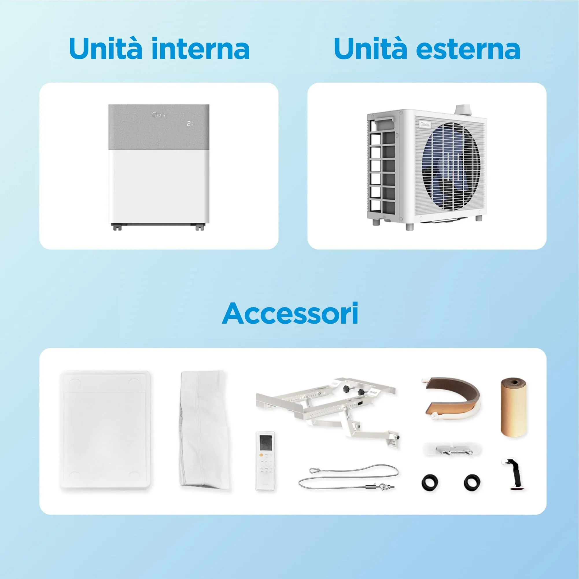 Midea PortaSplit 12000 BTU Climatizzatore Portatile Inverter, Raffreddamento e Riscaldamento - immagine 9