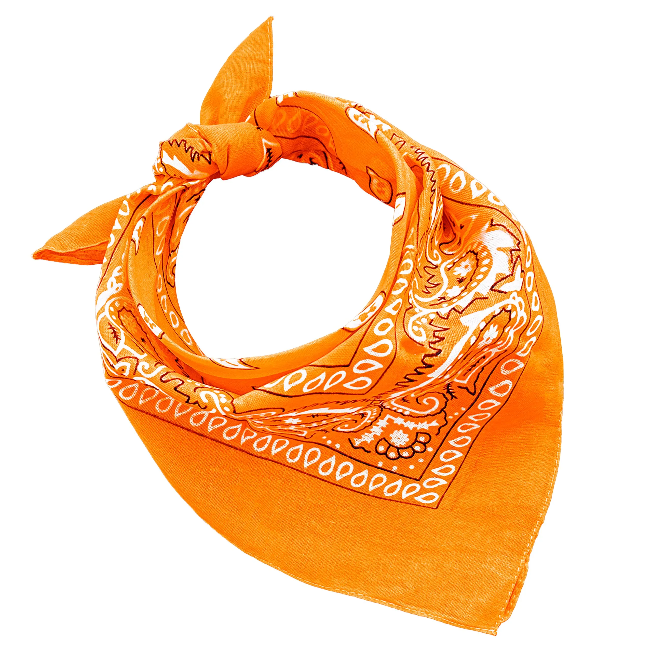 JOPHY & CO. Bandana 100% Cotone, Set 20 pz, Paisley, Zucca, COD. A644 - immagine 1
