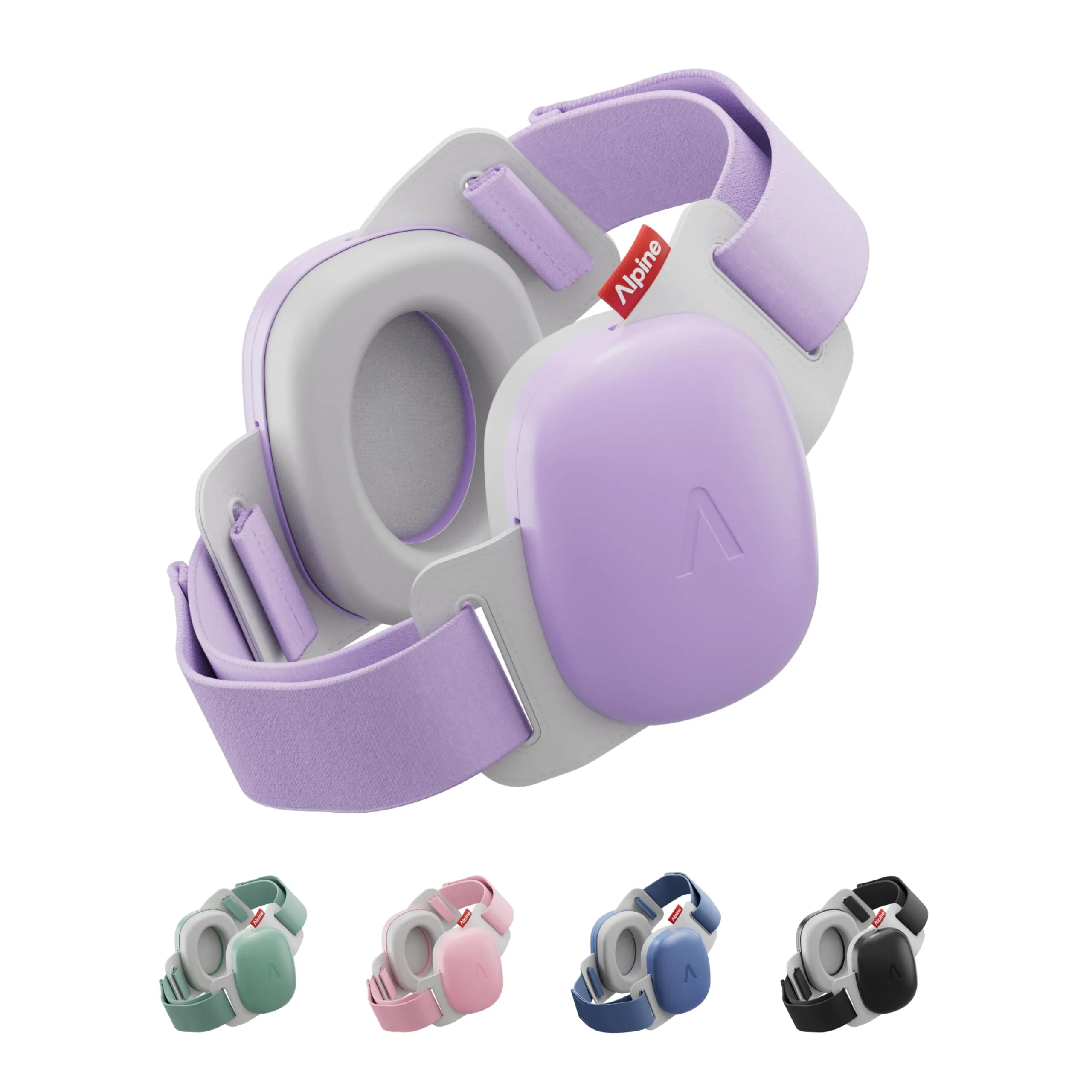 Alpine Muffy Baby Comfort Paraorecchie per Neonati e Bambini, Attenuazione 24 dB, Viola - immagine 1