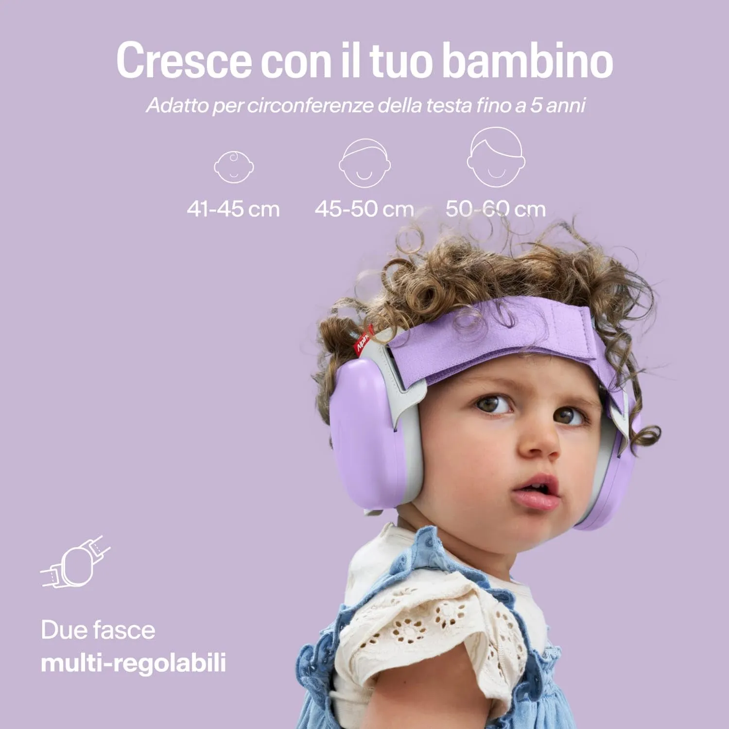 Alpine Muffy Baby Comfort Paraorecchie per Neonati e Bambini, Attenuazione 24 dB, Viola - immagine 7