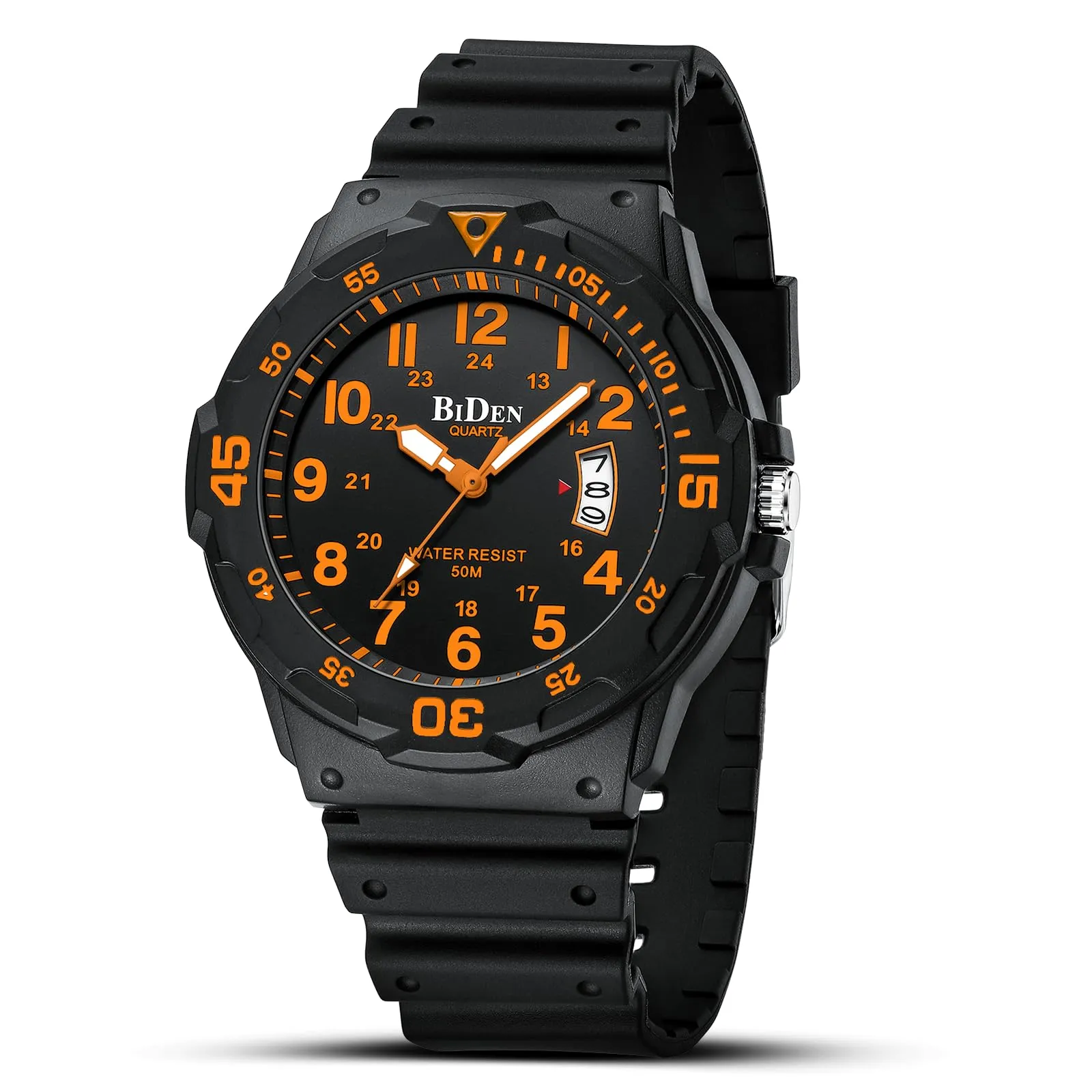 HANPOSH Orologio Uomo Analogico Quarzo Impermeabile con Data Luminosa R009 - immagine 1